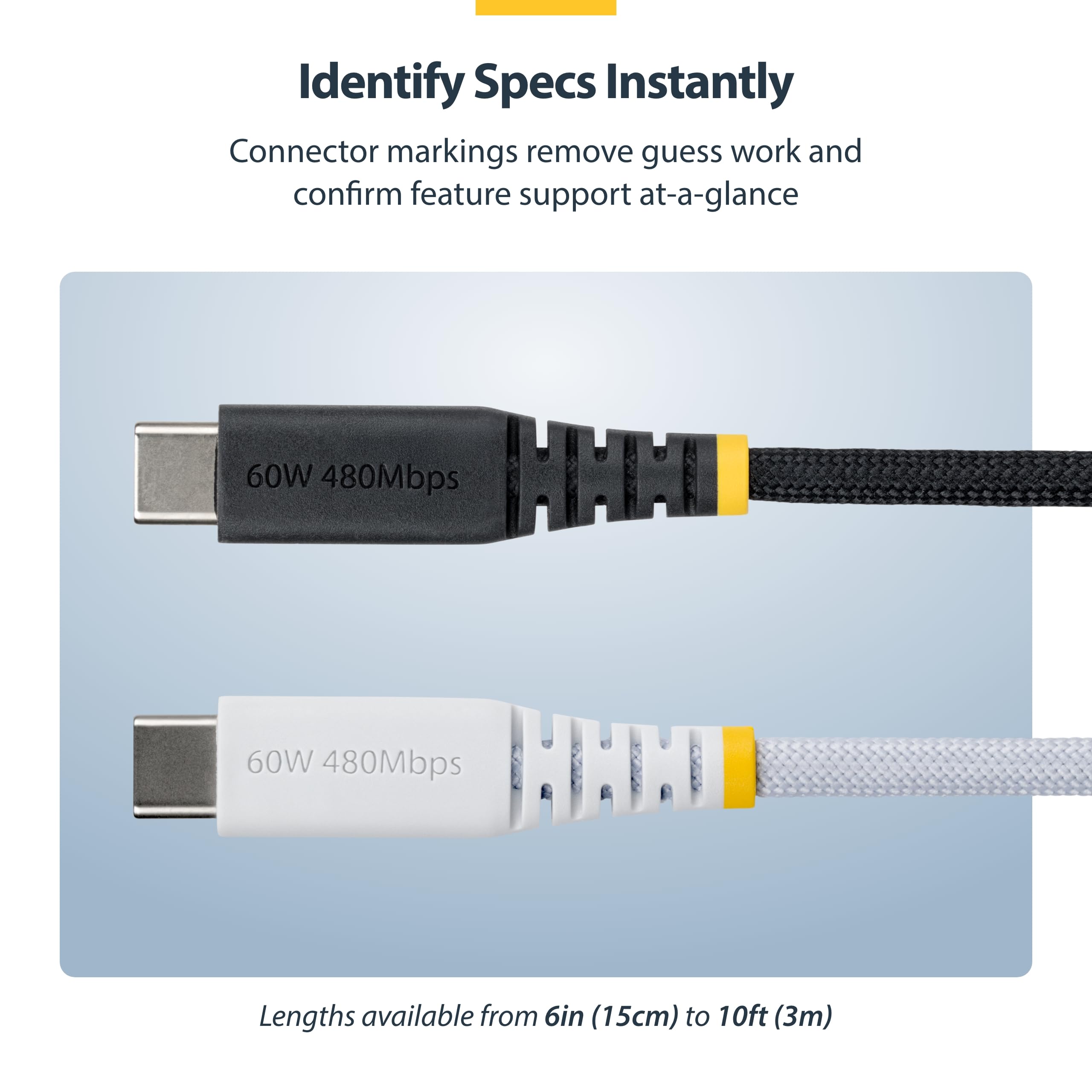 2m 6.6ft Braided USB-C Charging Cable