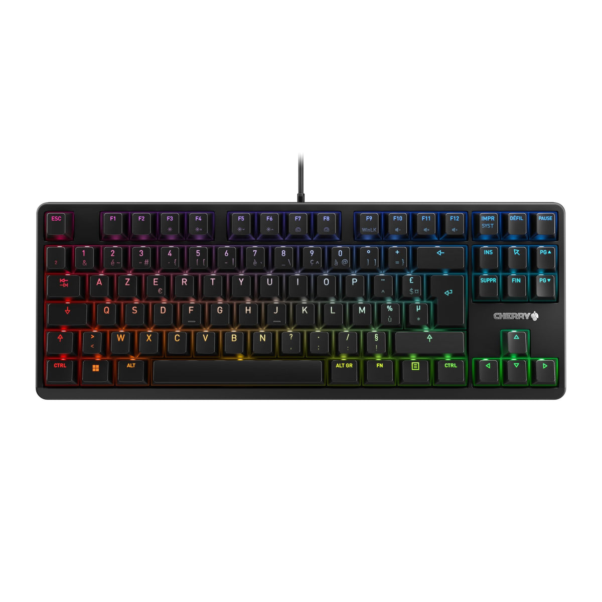 CHERRY ClavierG80-3000N RGB TKL USB noir AZERTY (FR)