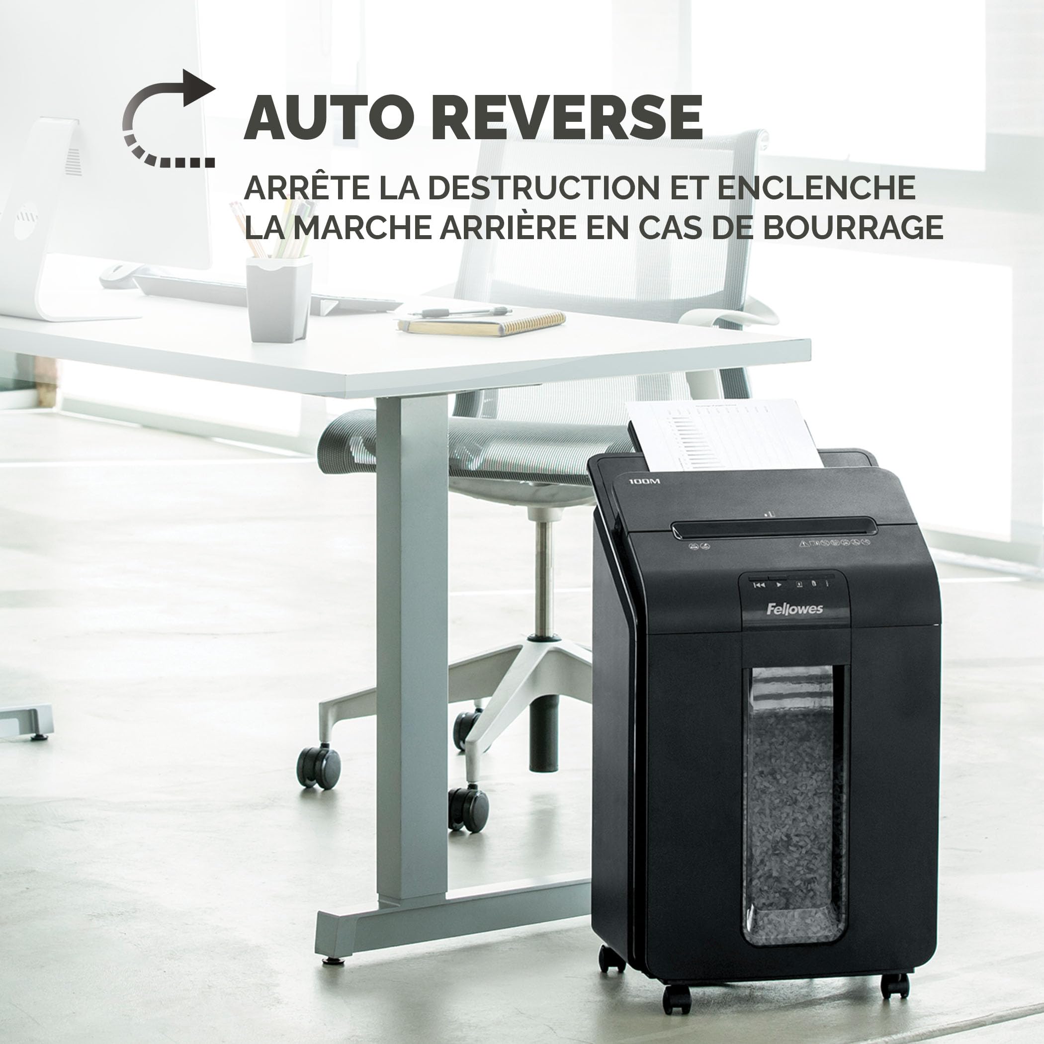 FELLOWES Destructeur automatique Haute confidentialité 100M
