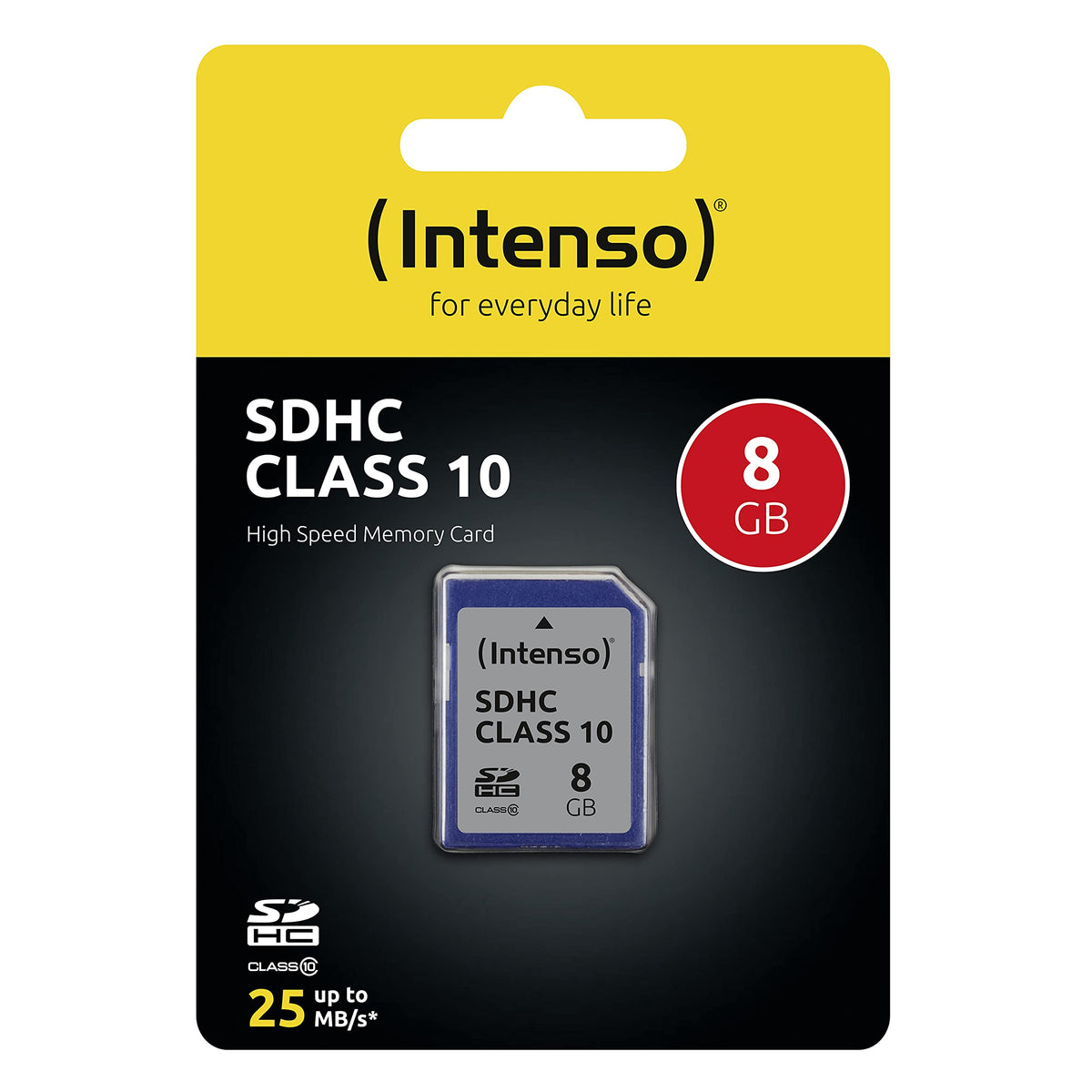 INTENSO Carte SDHC Class 10 - 8 Go