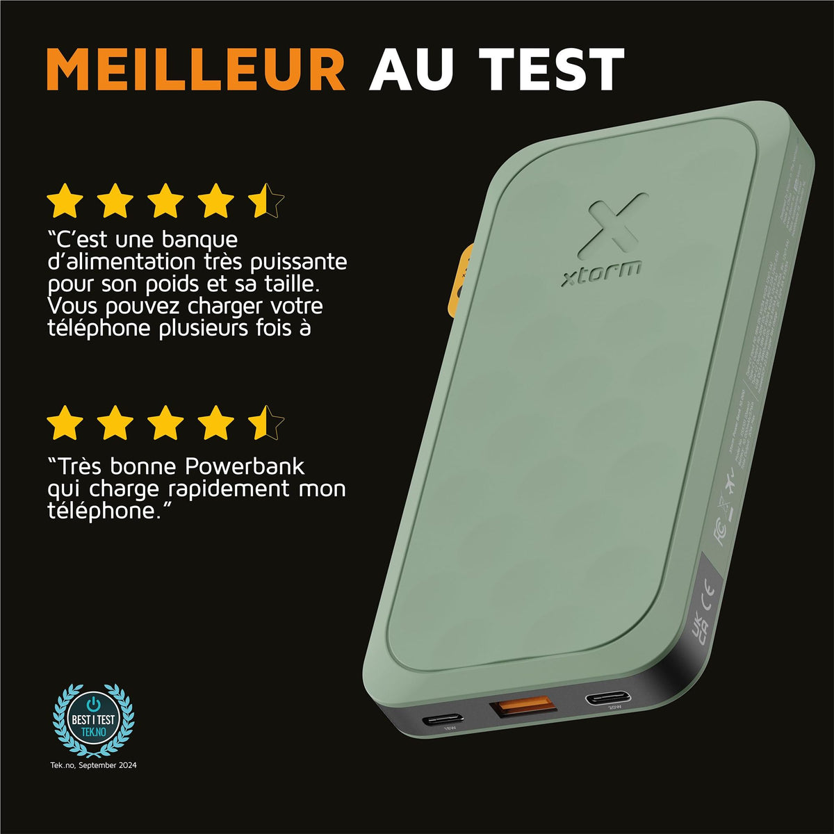 XTORM Batterie externe FS5103 20 W, vert sauge