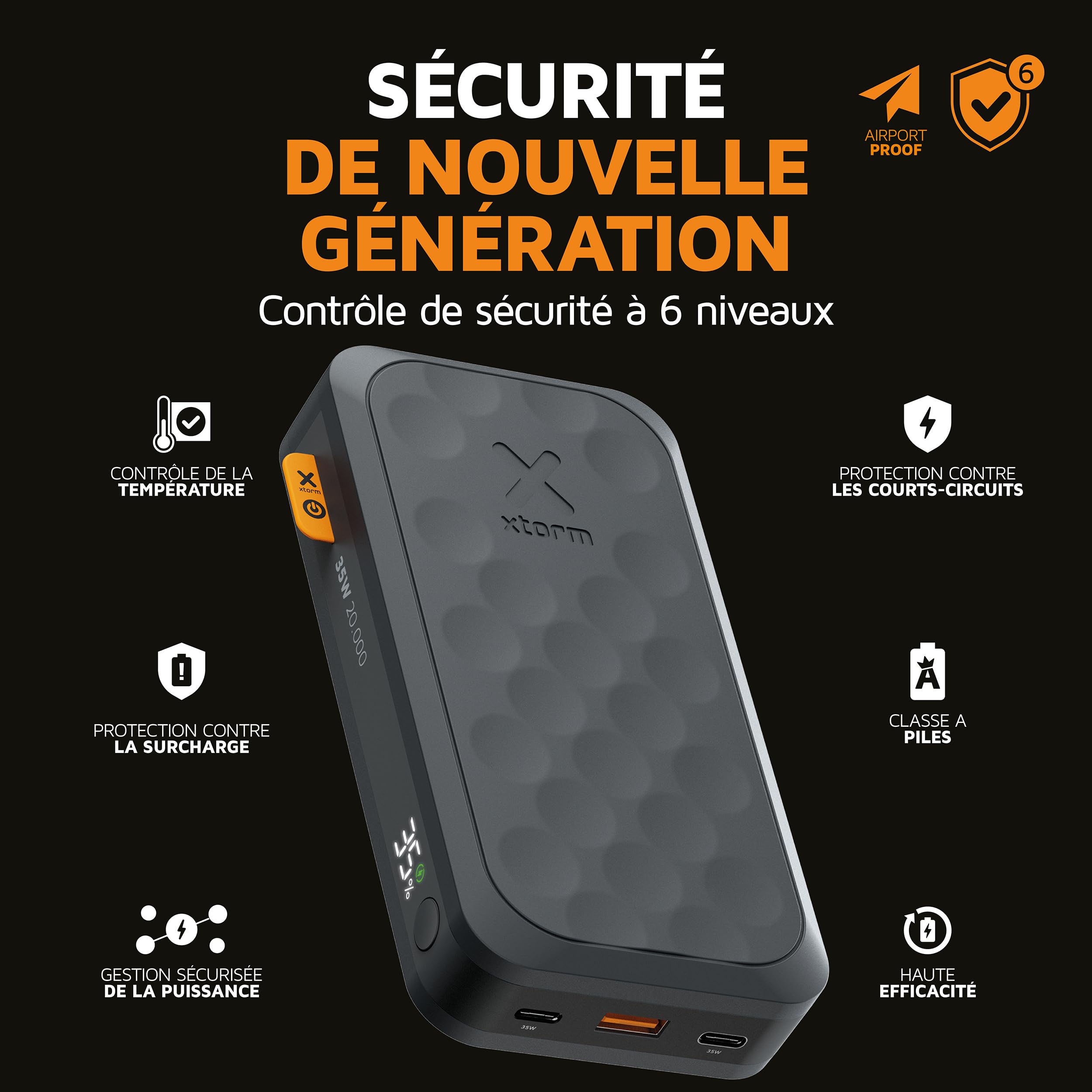 XTORM Batterie externe Fuel 67W 27000 mAh noir