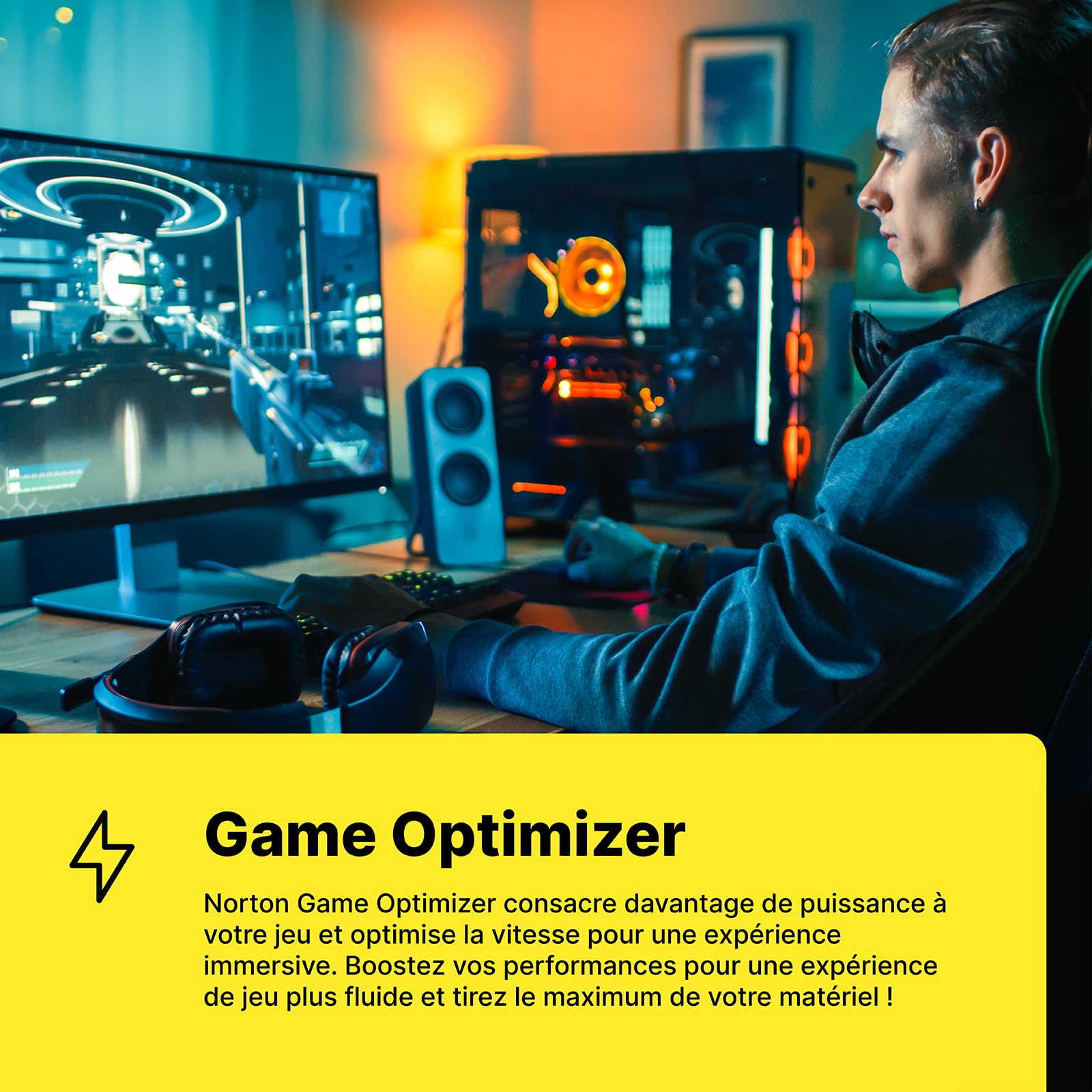 NORTON 360 FOR GAMERS 50GB FR 1 USER 3 D