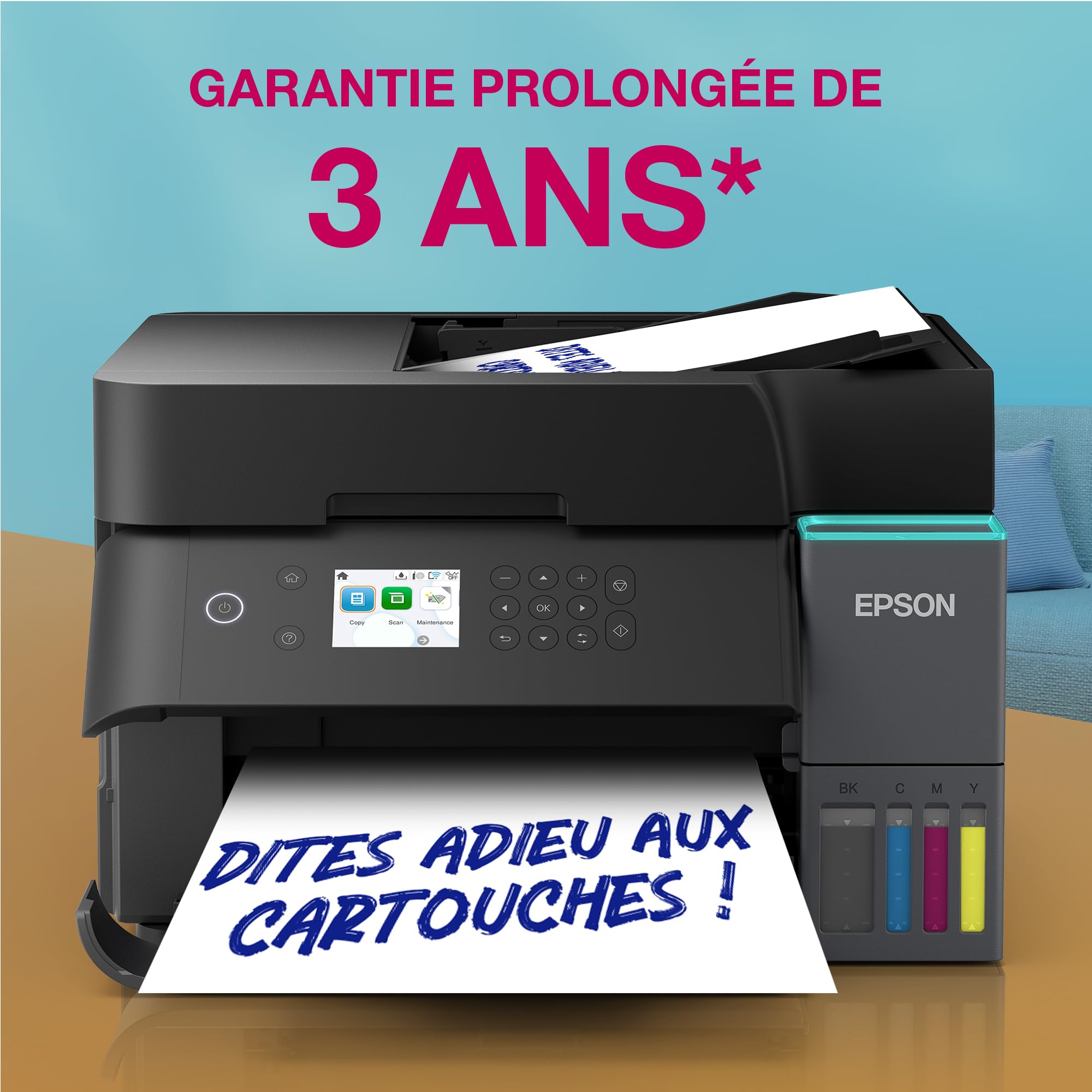 EPSON EcoTank ET-3950 Inkjet MFP A4 18ppm ISO USB WLAN Wi-Fi