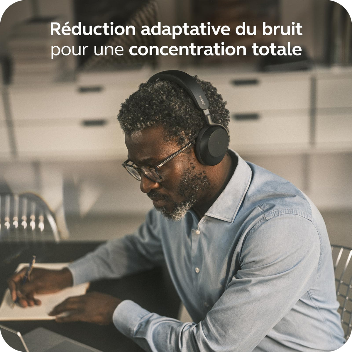 Jabra Evolve3 75 UC Link 390 USB-C Bla