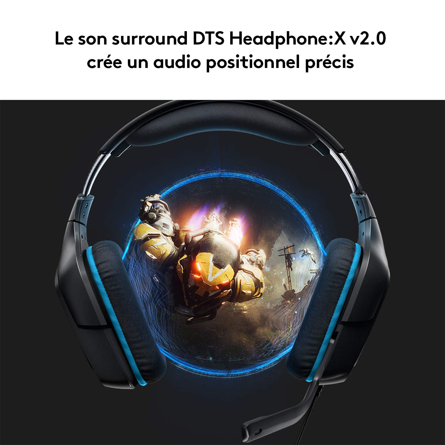 LOGITECH Gaming Headset G432 Headset 7.1 channel full size wired USB 3.5 mm jack black