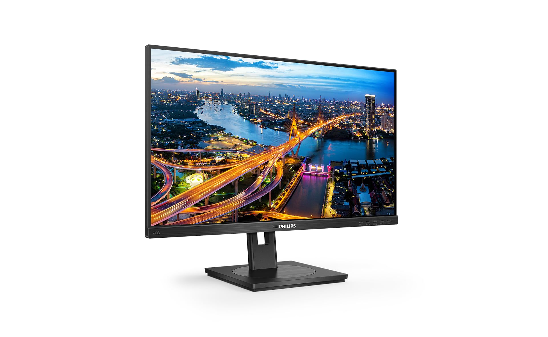 PHILIPS 243B1/00 FHD, 23.8p, IPS, 75Hz, 4ms, Adaptive Sync, Docking USB-C, USB-C Port, DP, HDMI, Height adj. Speakers DP /HDMI Cable