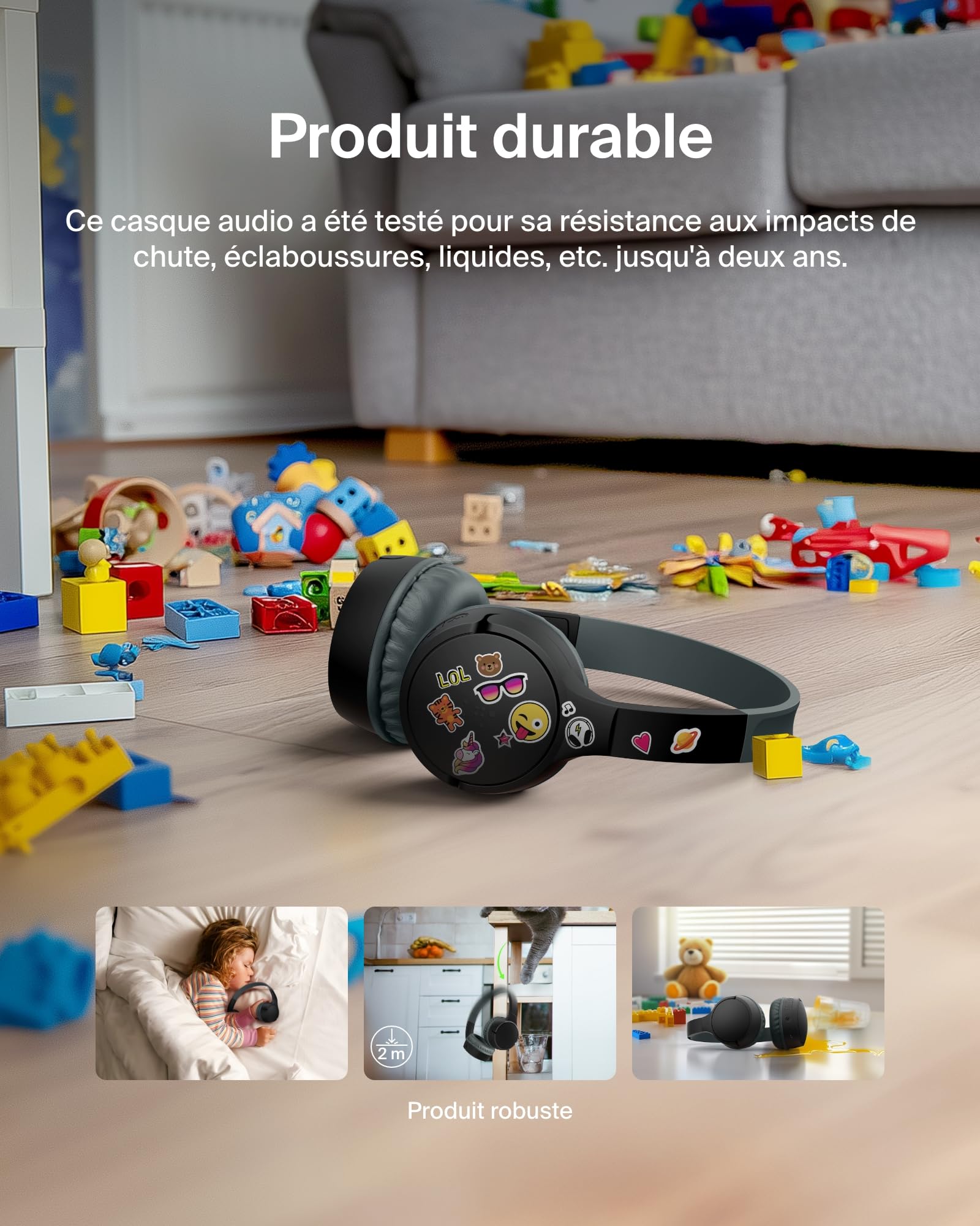 BELKIN Soundform Mini Kids Headphones Black
