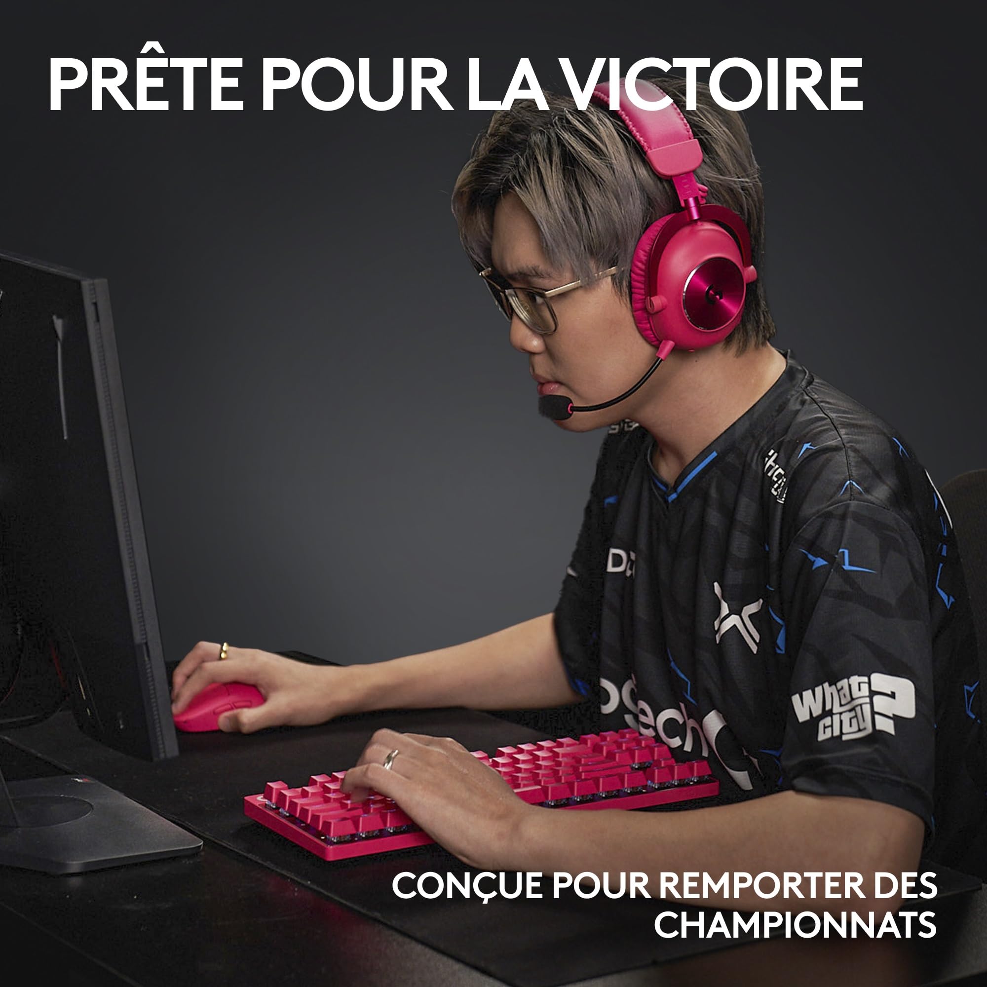 LOGITECH G PRO X SUPERLIGHT 2 LIGHTSPEED Gaming Mouse - MAGENTA - 2.4GHZ - N/A - EER2-933