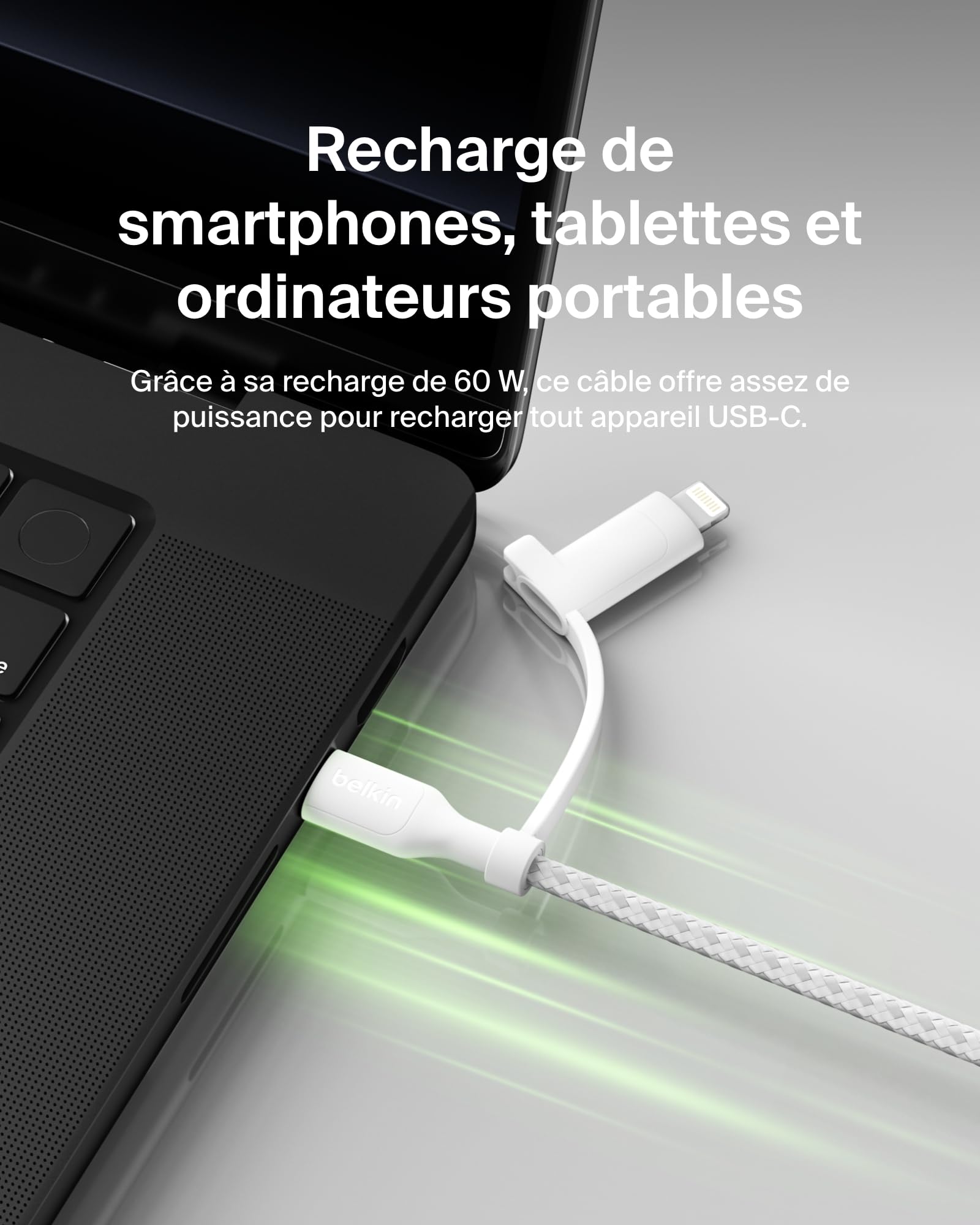 BELKIN 2-in-1 USB-C and LTG cable