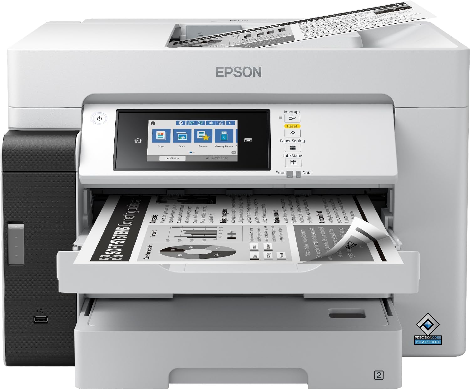 EPSON EcoTank Pro ET-M16685 MFP Mono inkjet ITS A3 25ppm Print 550sheets USB LAN Wi-Fi