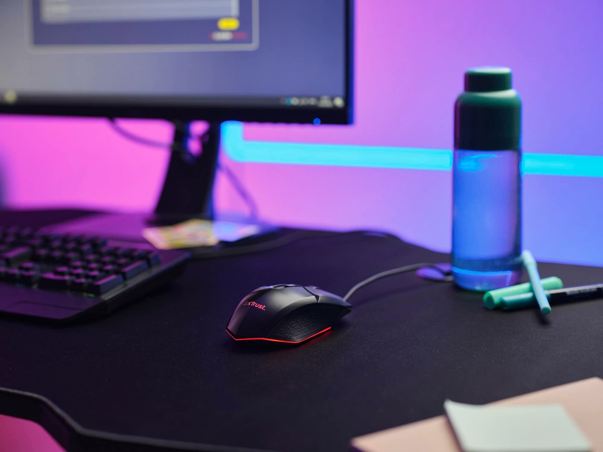 TRUST Souris gaming filaire FELOX rétroéclairée - Noire