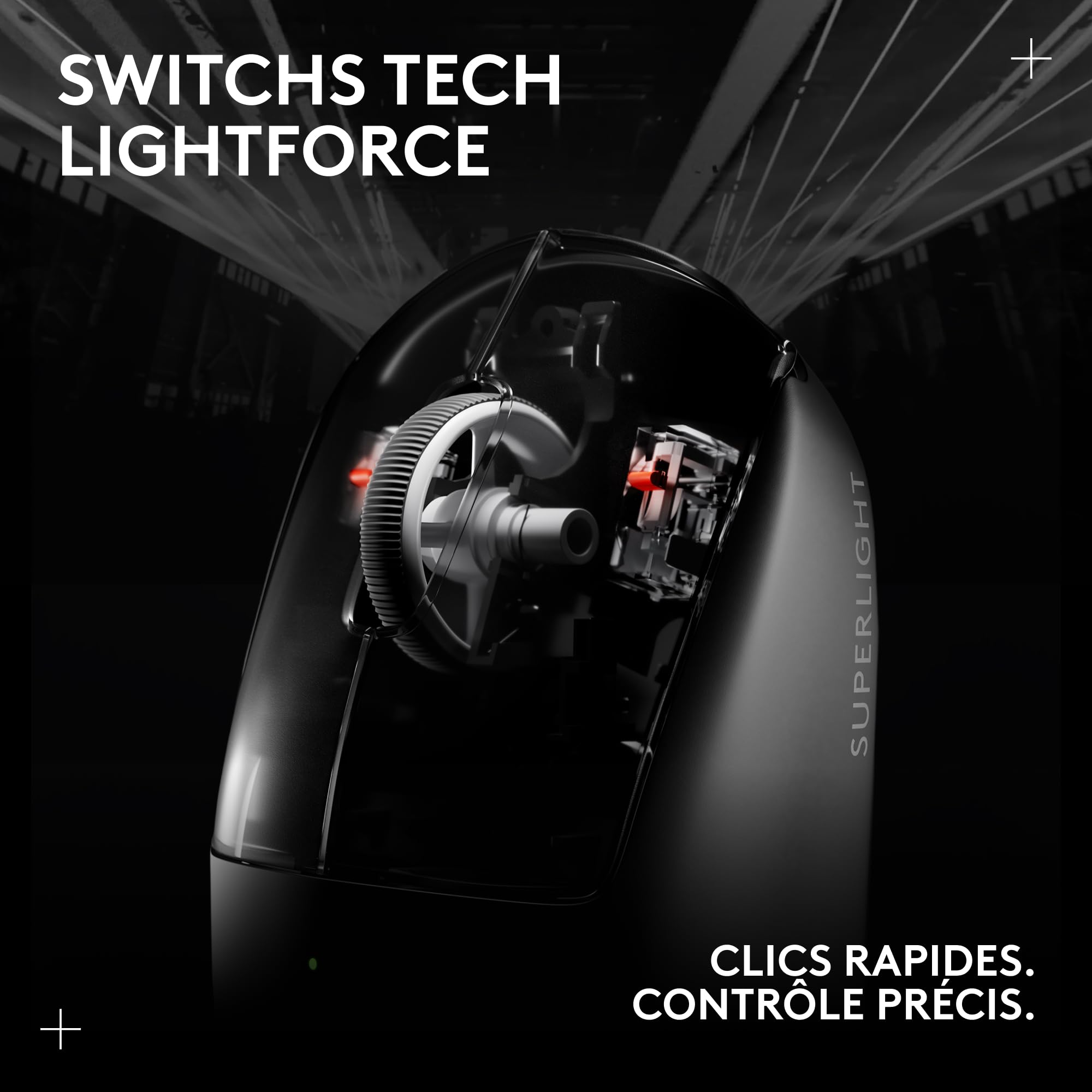 LOGITECH G PRO X SUPERLIGHT 2 Mouse optical 5 buttons wireless 2.4 GHz USB LOGITECH LIGHTSPEED receiver black
