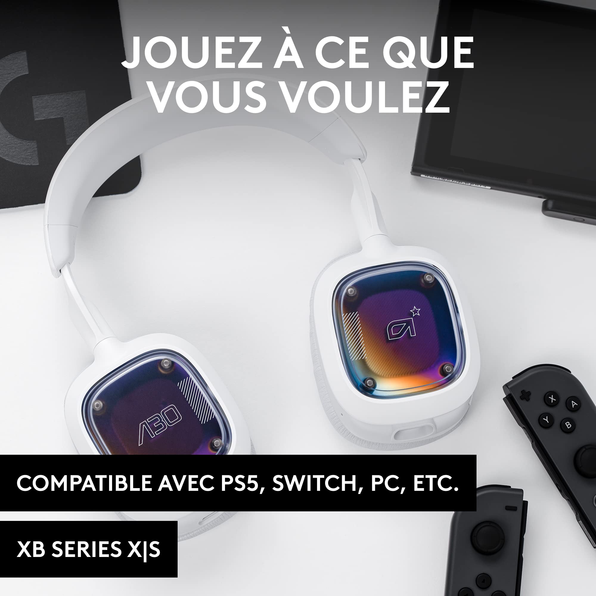 LOGITECH A30 - WHITE/PURPLE - EMEA