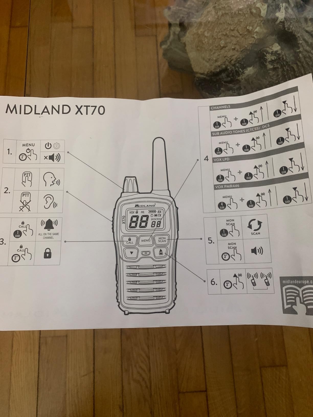 MIDLAND XT70 PRO Hobby & Work Valise 2 talkies walkies + acc