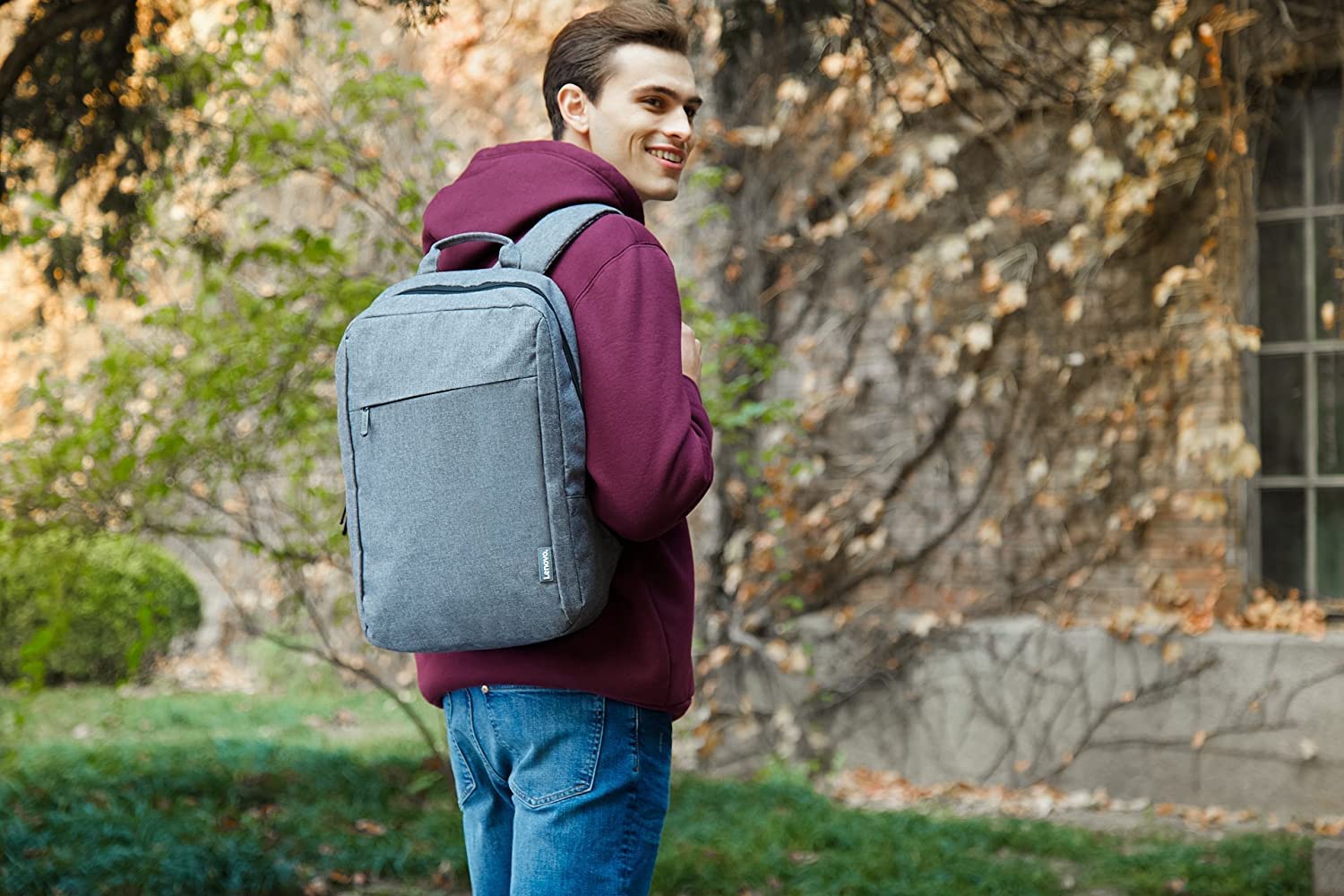 LENOVO 15.6p Laptop Casual Backpack B210 Grey