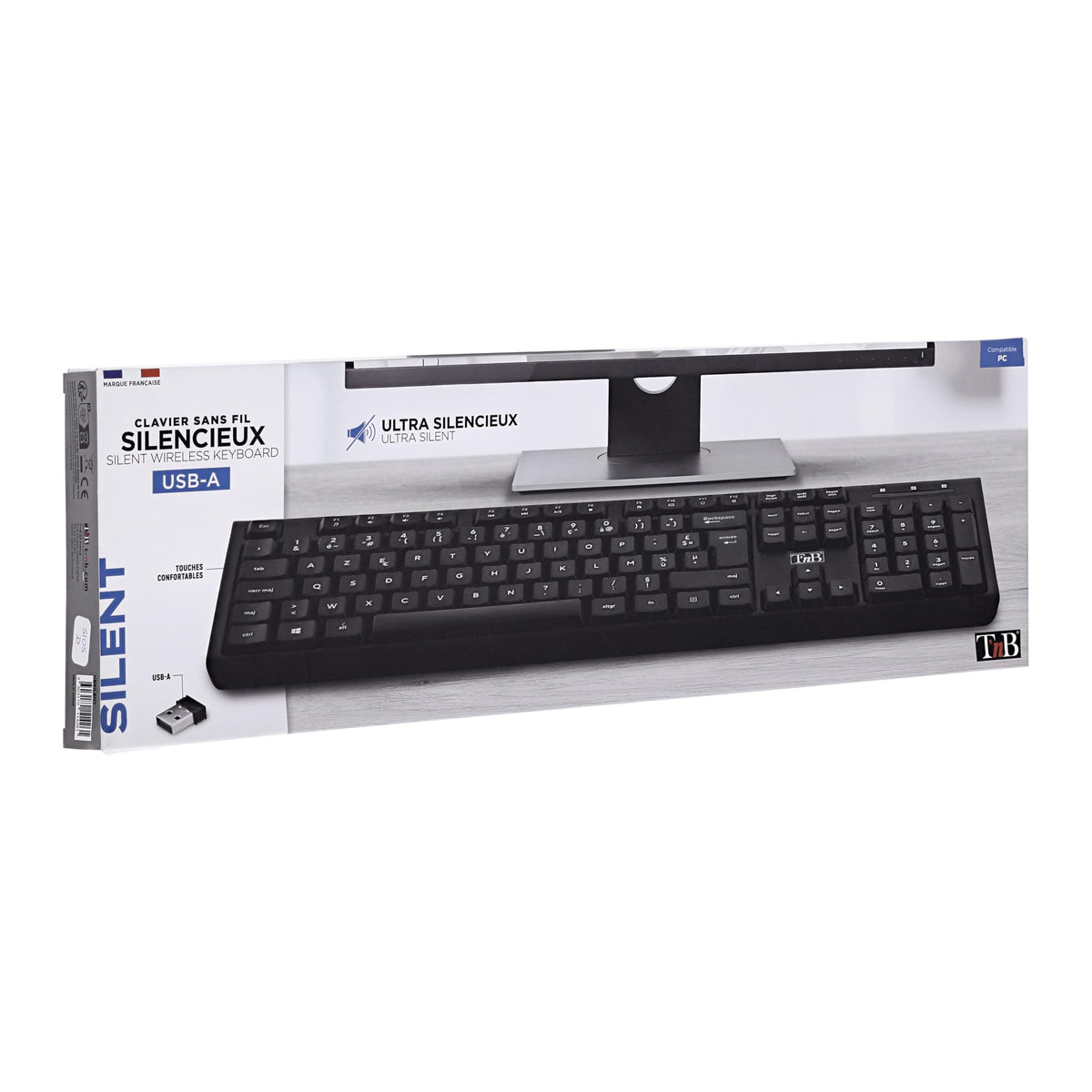 TNB 2in1 Combo Ultra-Quiet Technology With Optimal Key And Click Dampening Wireless And Comfortable