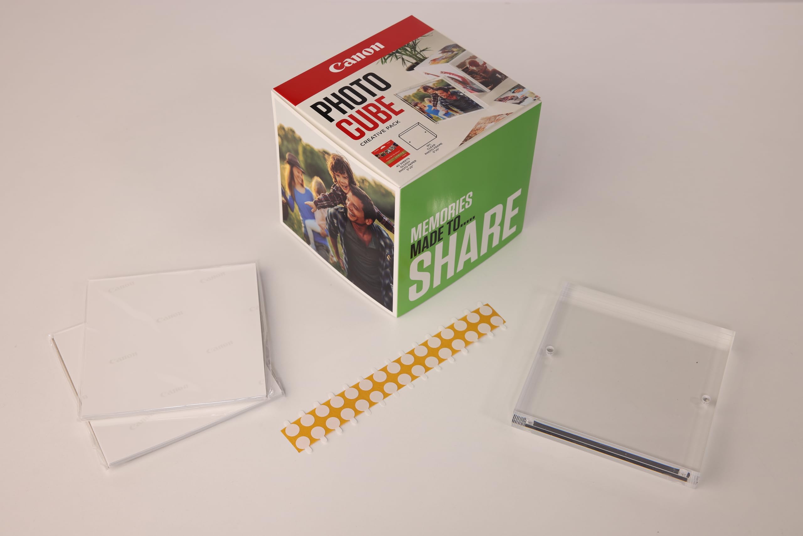 CANON pp-201 Ink Cartridge 5x5 Photo Cube Creative Pack White Green