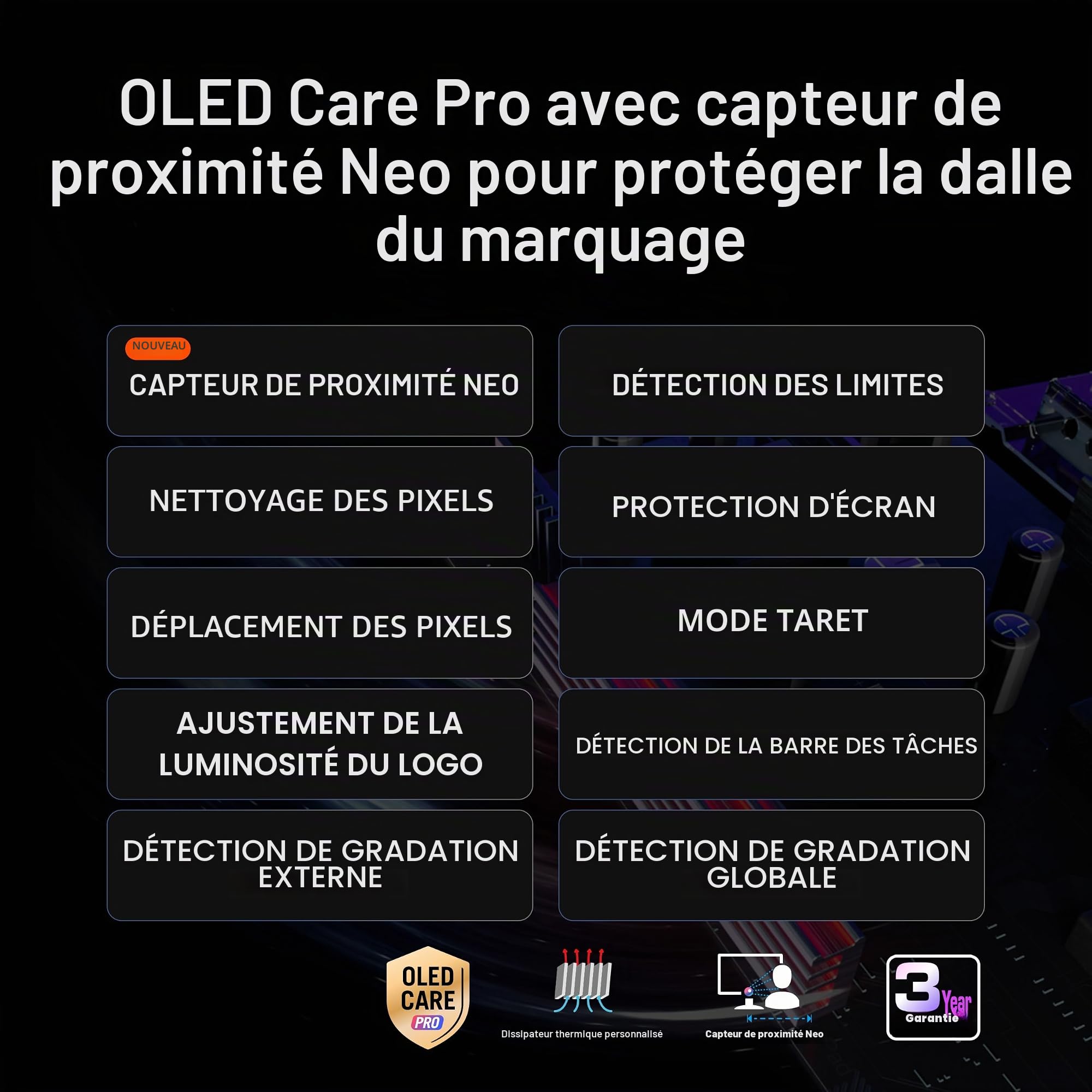 "ASUS ROG Swift OLED PG27UCDM écran plat de PC 67,3 cm (26.5"") 3840 x 2160 pixels 4K Ultra HD QD-OLED Noir"