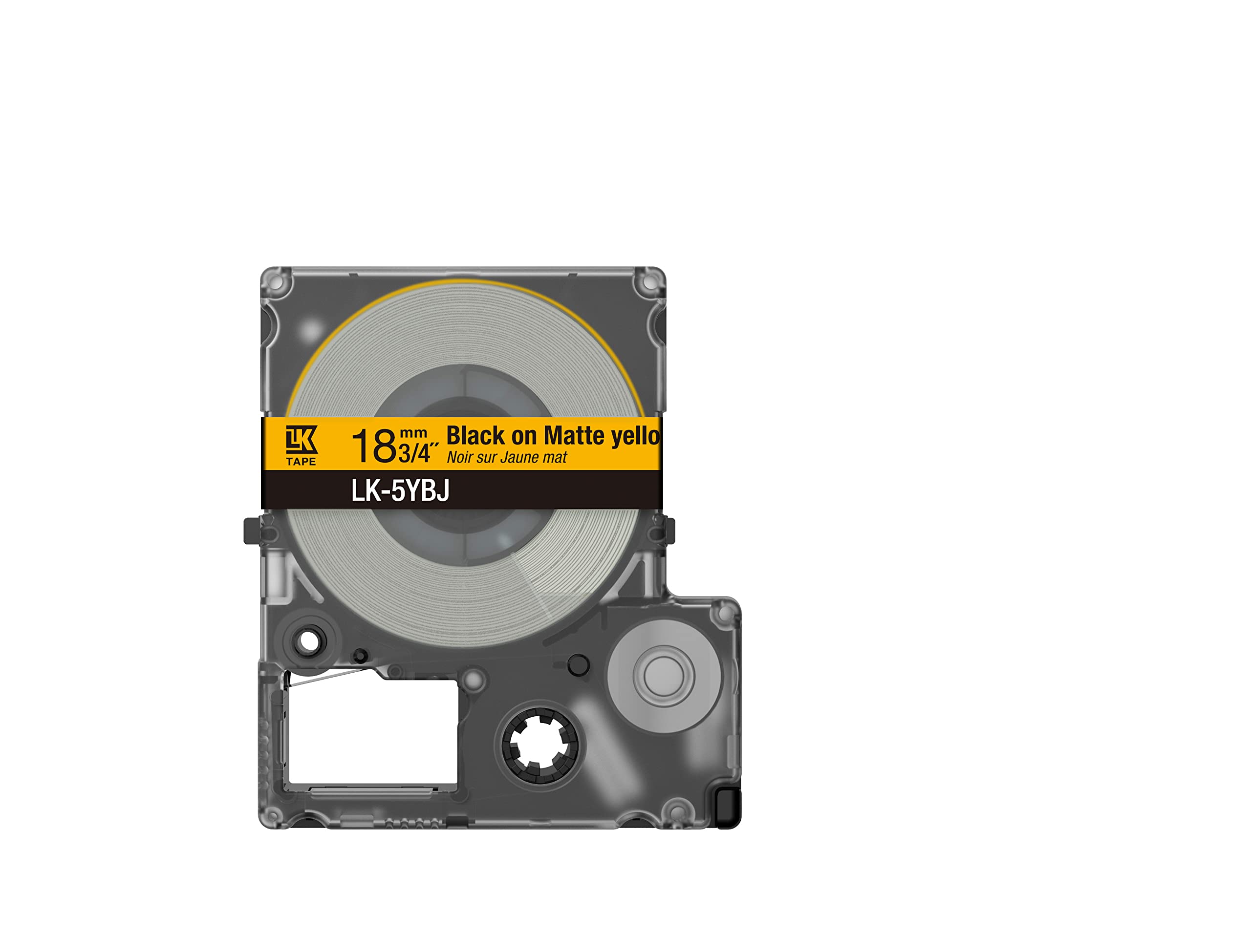 EPSON Matte Tape Yellow/Black 18mm 8m LK-5YBJ