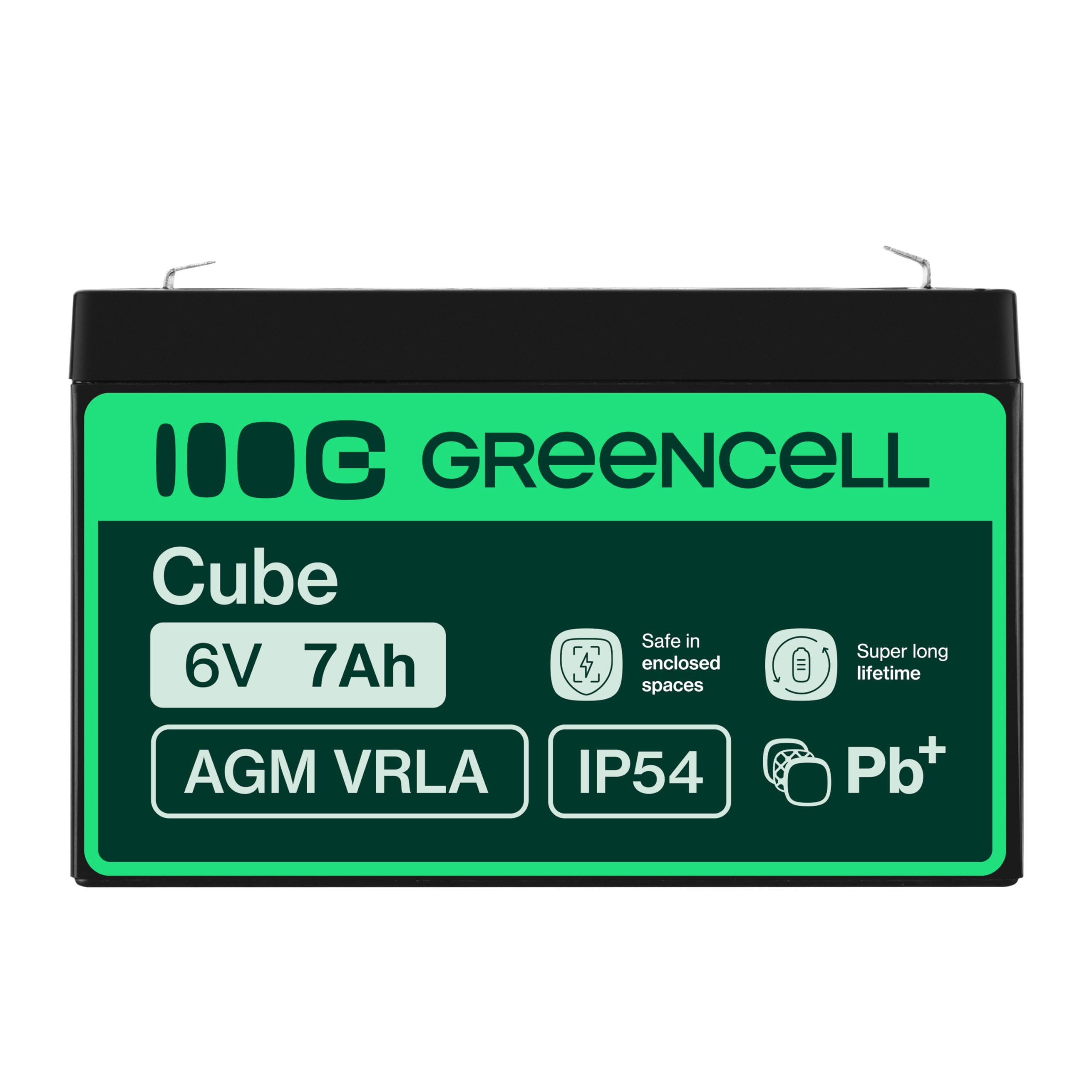 Batterie pour Système d'Alimentation Sans Interruption Green Cell AGM12 7000 mAh 6 V