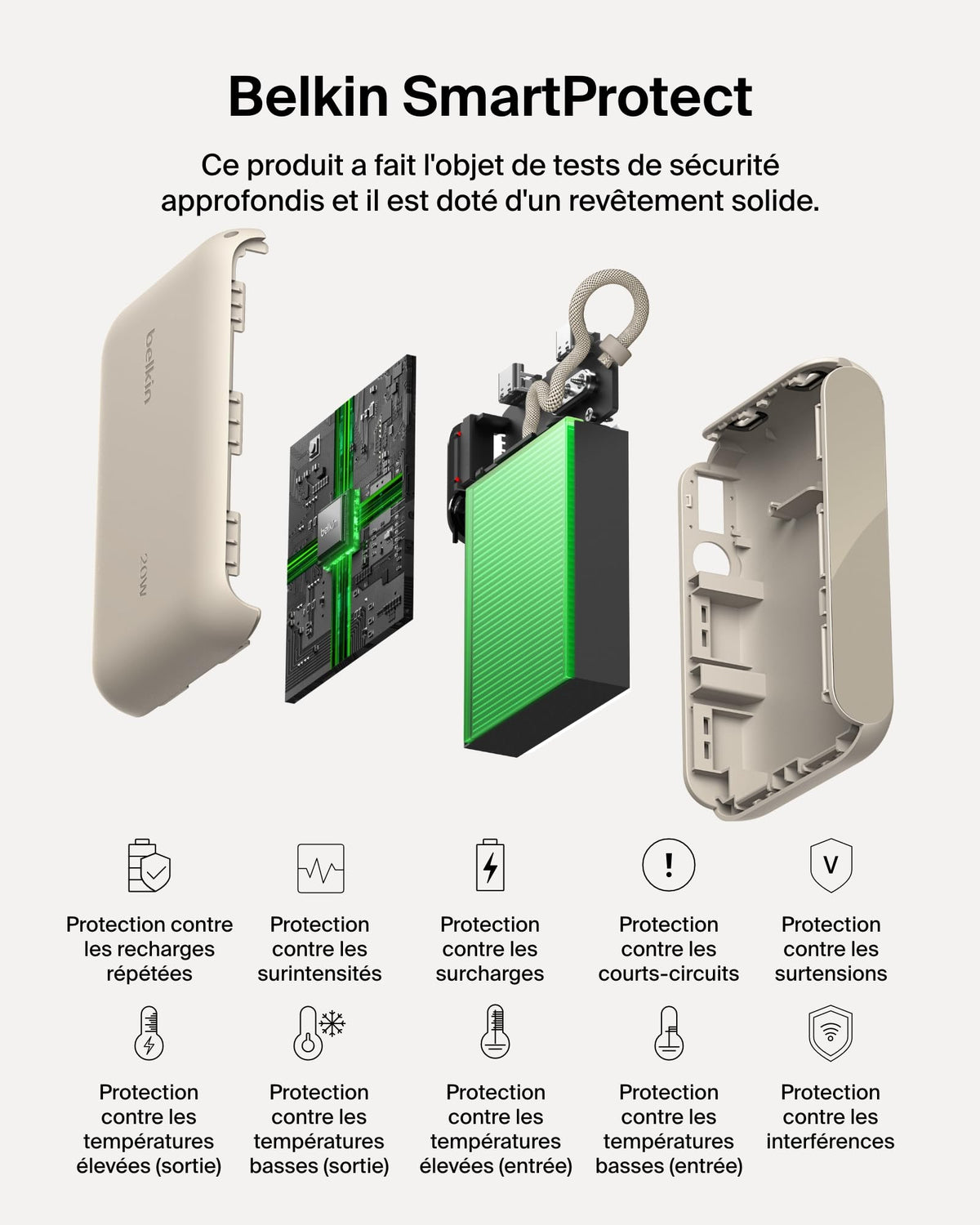 BELKIN 10k PD20W Power Bank with Display Sand