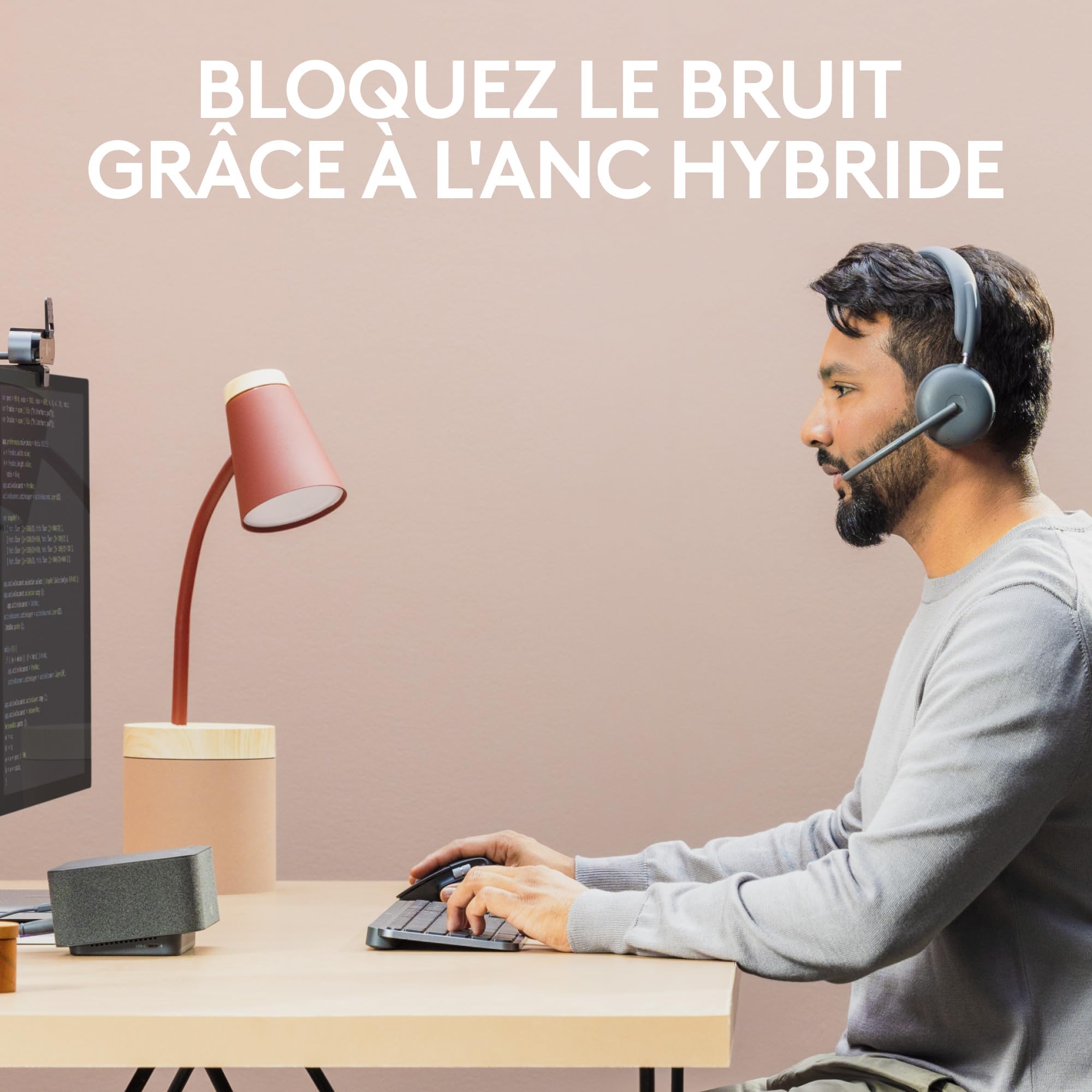 LOGITECH HEADSET - Zone Wireless 2 UC - GRAPHITE TEAMS - 2.4GHZ/BT - EMEA-914 - A00174 A00172 NO STAND
