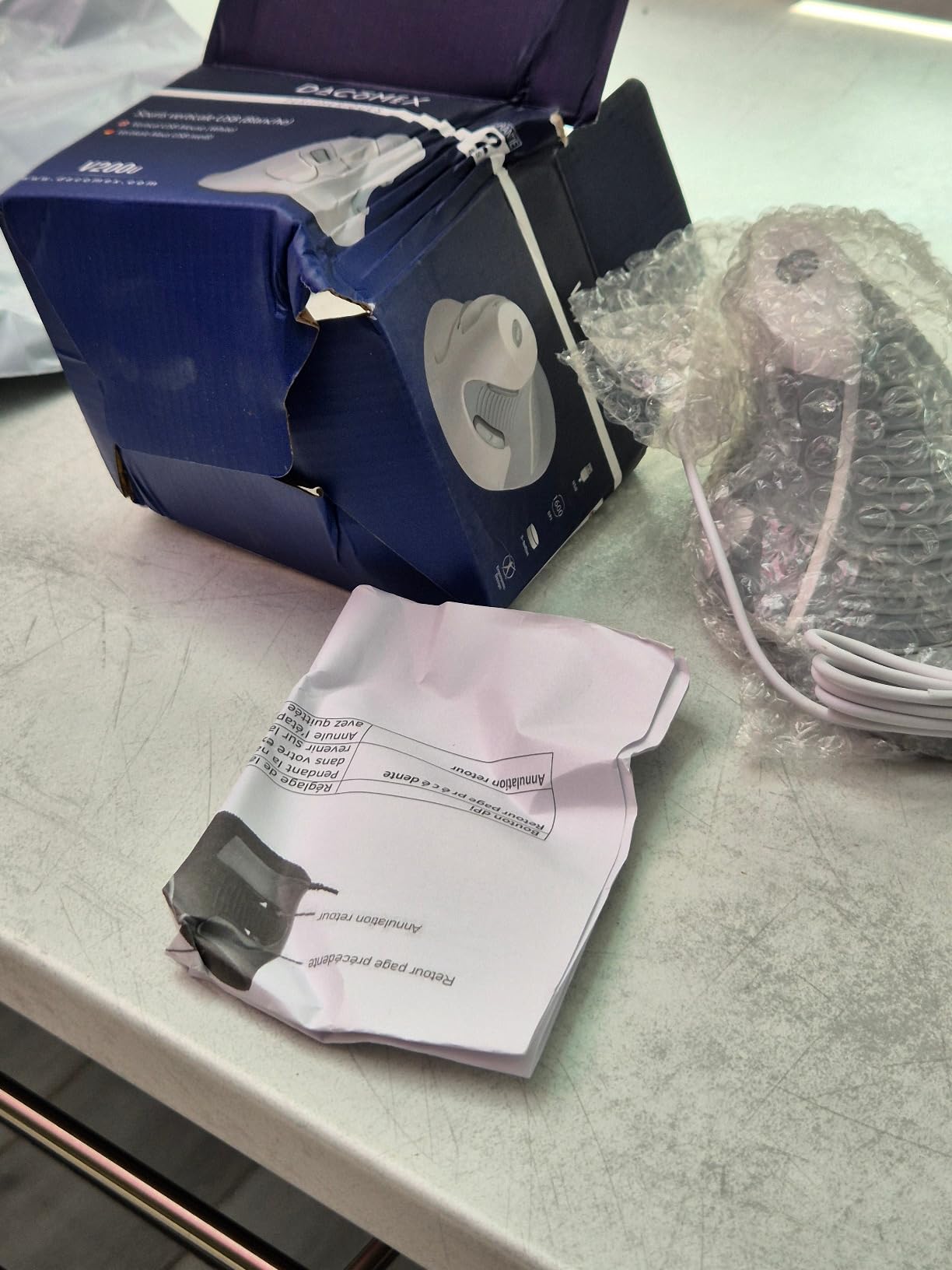 DACOMEX Souris verticale V200-U USB blanche