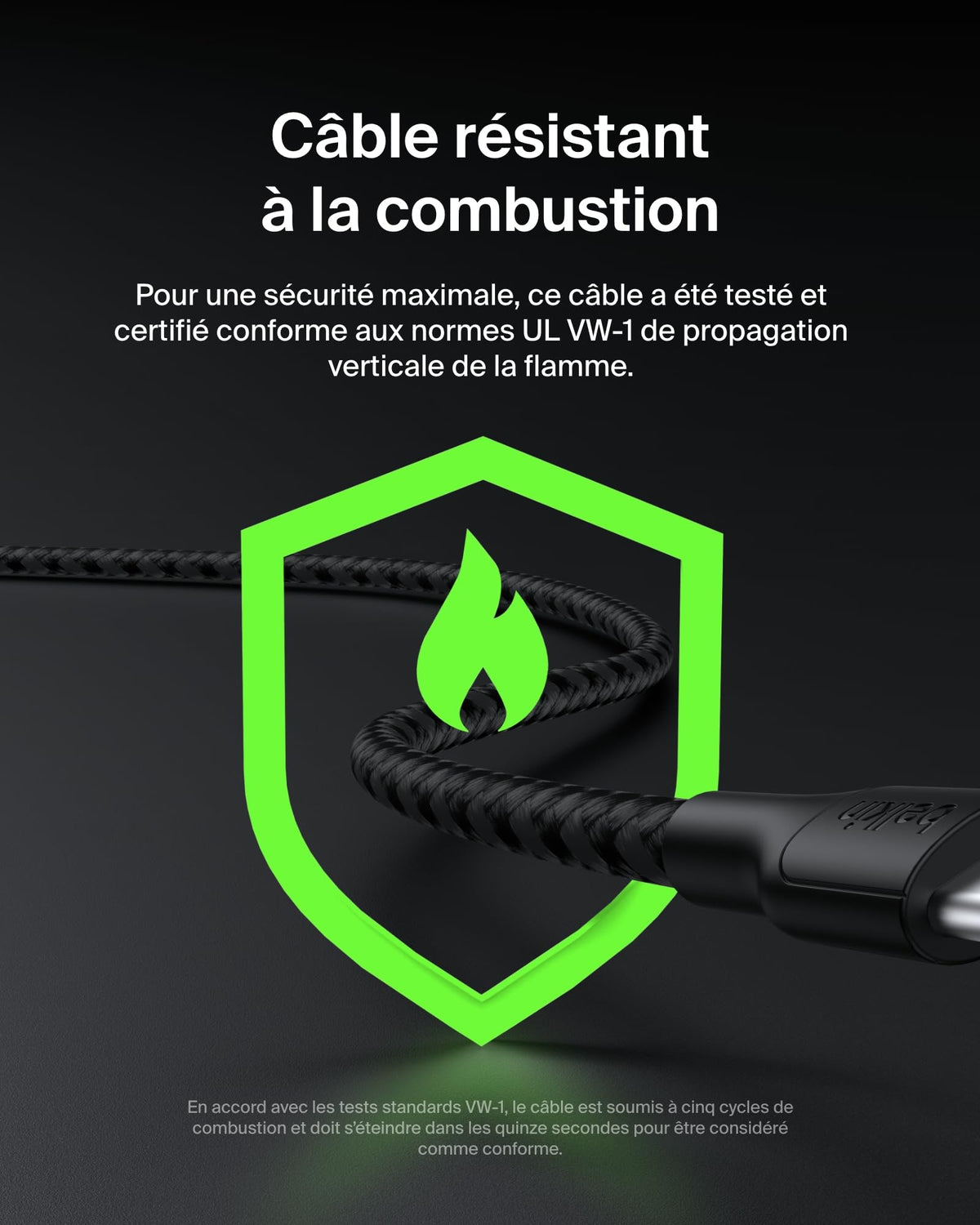 BELKIN USB-C TO USB-C 240W 2.0 BRAIDED PCR 3M BLACK
