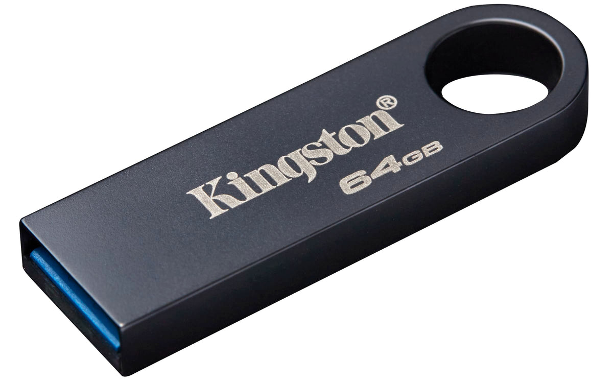 KINGSTON 64Go DataTraveler SE9 G3 USB 3.2 Gen 1 speeds 220Mo/s read 100Mo/s write Dark Nickel