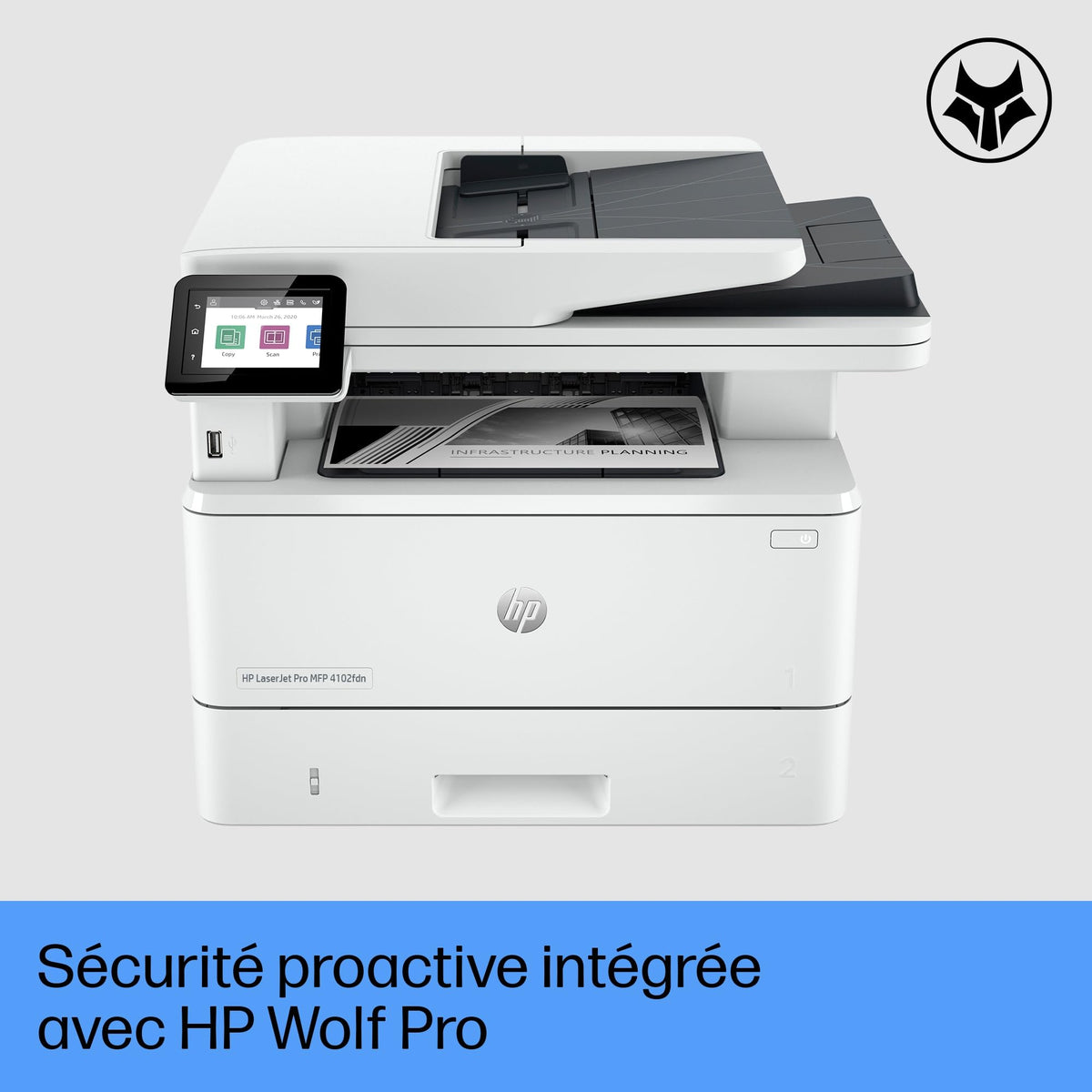 HP LaserJet Pro MFP 4102fdn MFP Mono laser 38ppm Copy 40ppm Print 350sheets LAN USB USB imprimante A4 multifonction laser monochrome