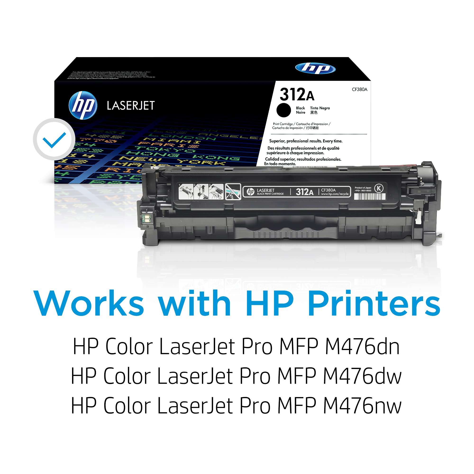 HP 312A original Toner cartridge CF380A black standard capacity 2.400 pages 1-pack