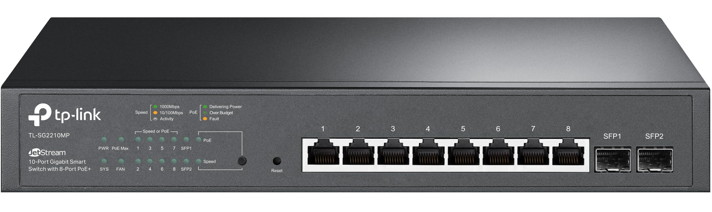 JetStream 10-Port Gigabit Smart Switch
