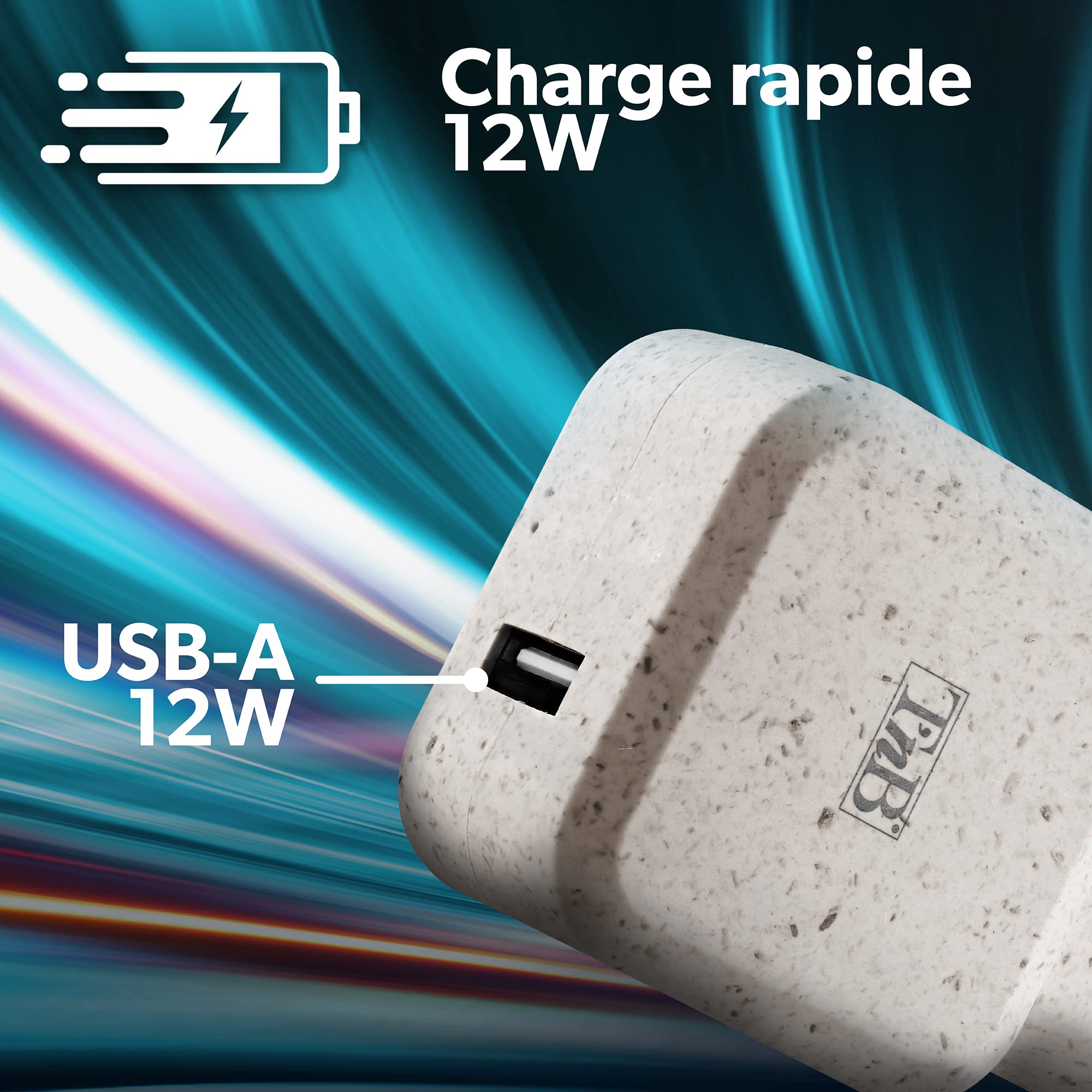 TNB USB Eco-friendly Wall Charger 2.4A Sand