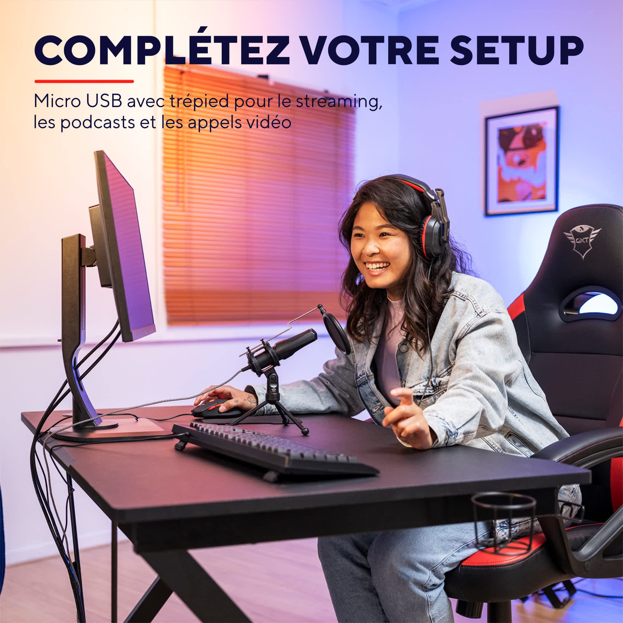 TRUST Microphone streaming MANTIS - GXT232
