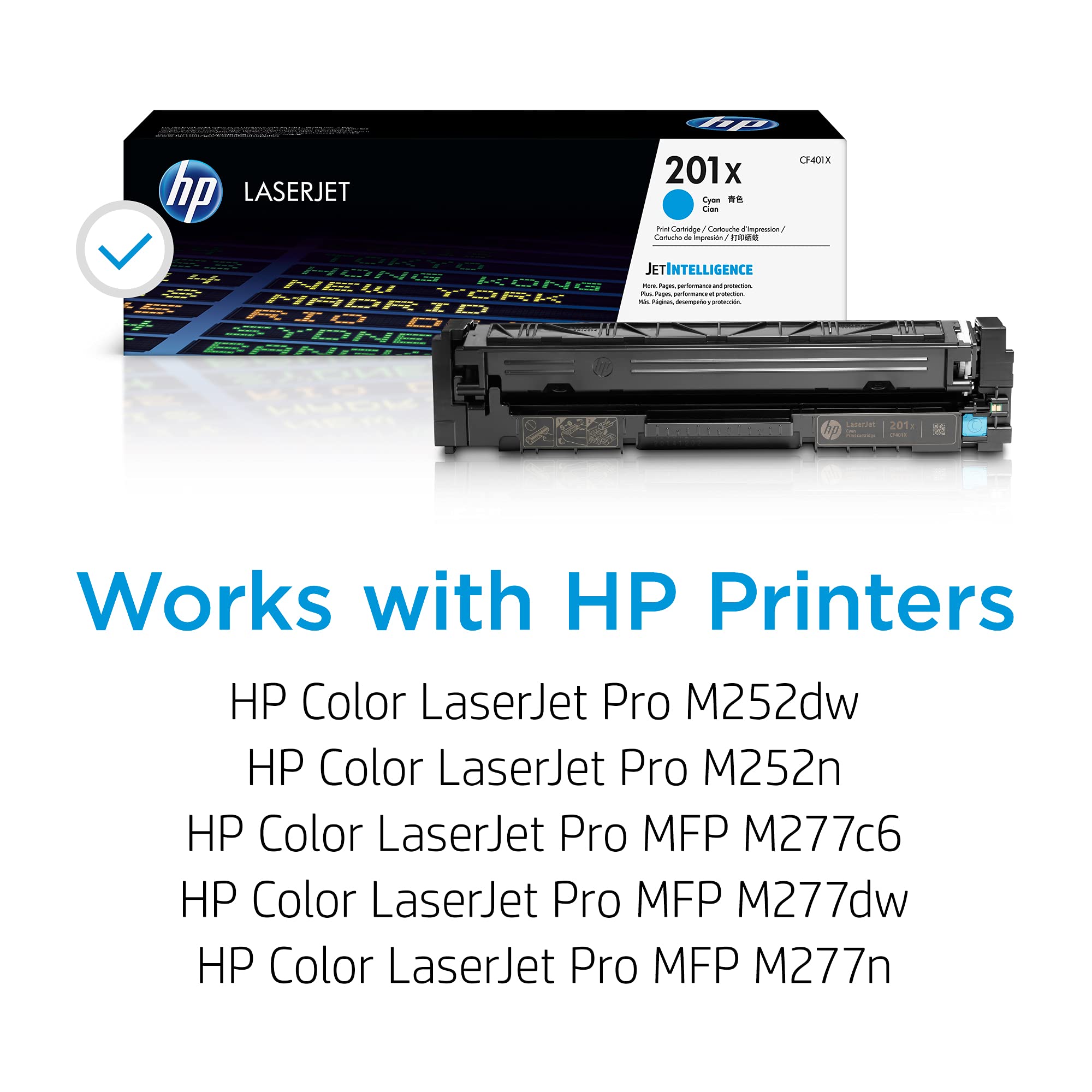 HP 201X original Toner cartridge CF401X cyan 2.300 pages high capacity