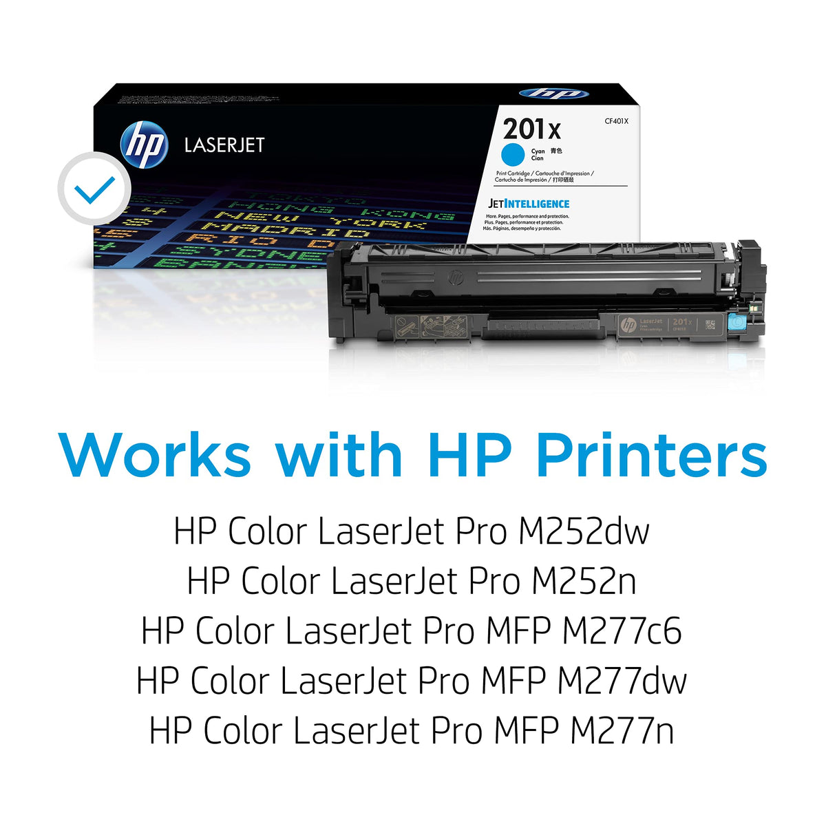 HP 201X original Toner cartridge CF401X cyan 2.300 pages high capacity
