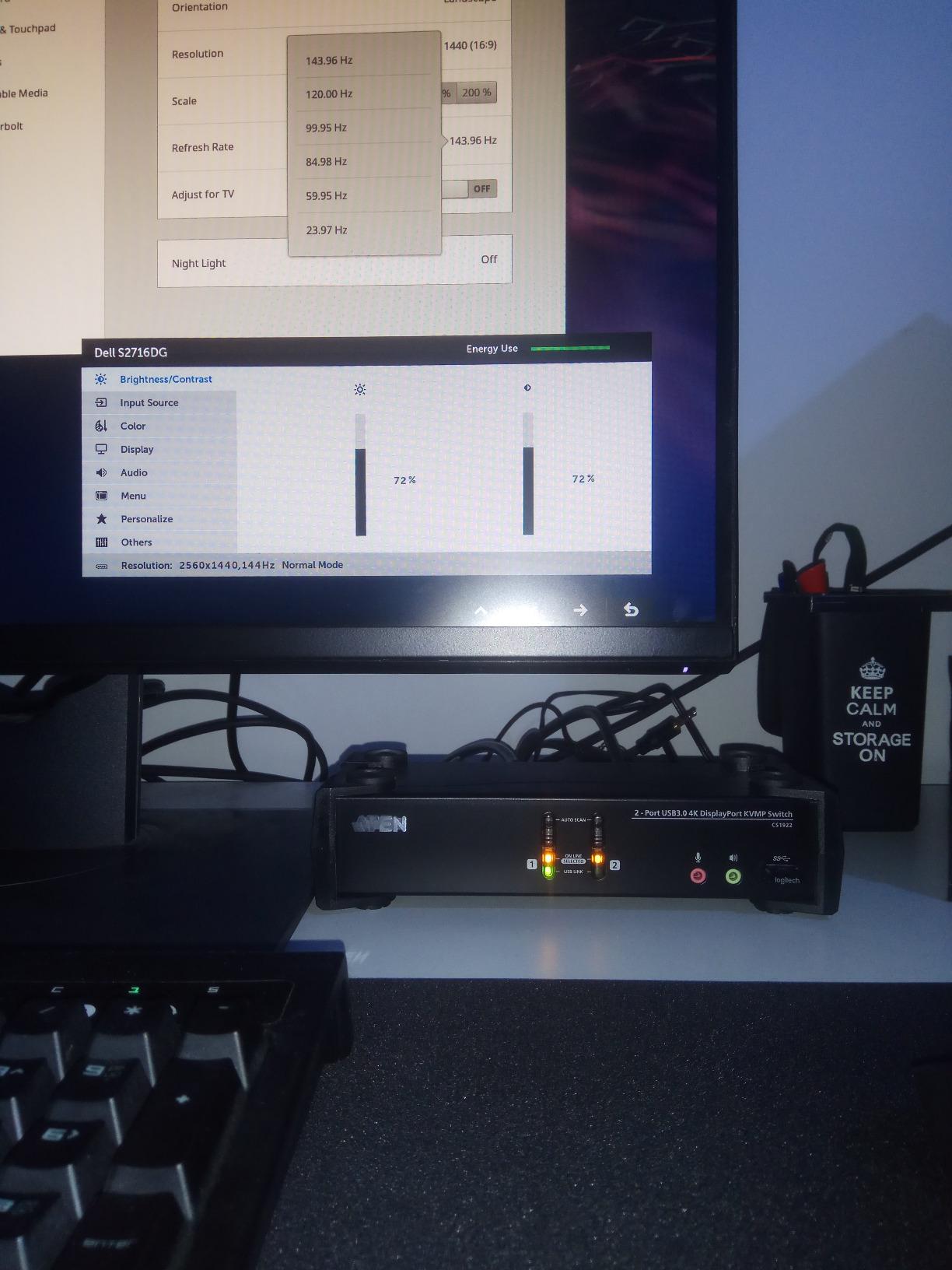 ATEN CS1922 commutateur écran, clavier et souris Noir
