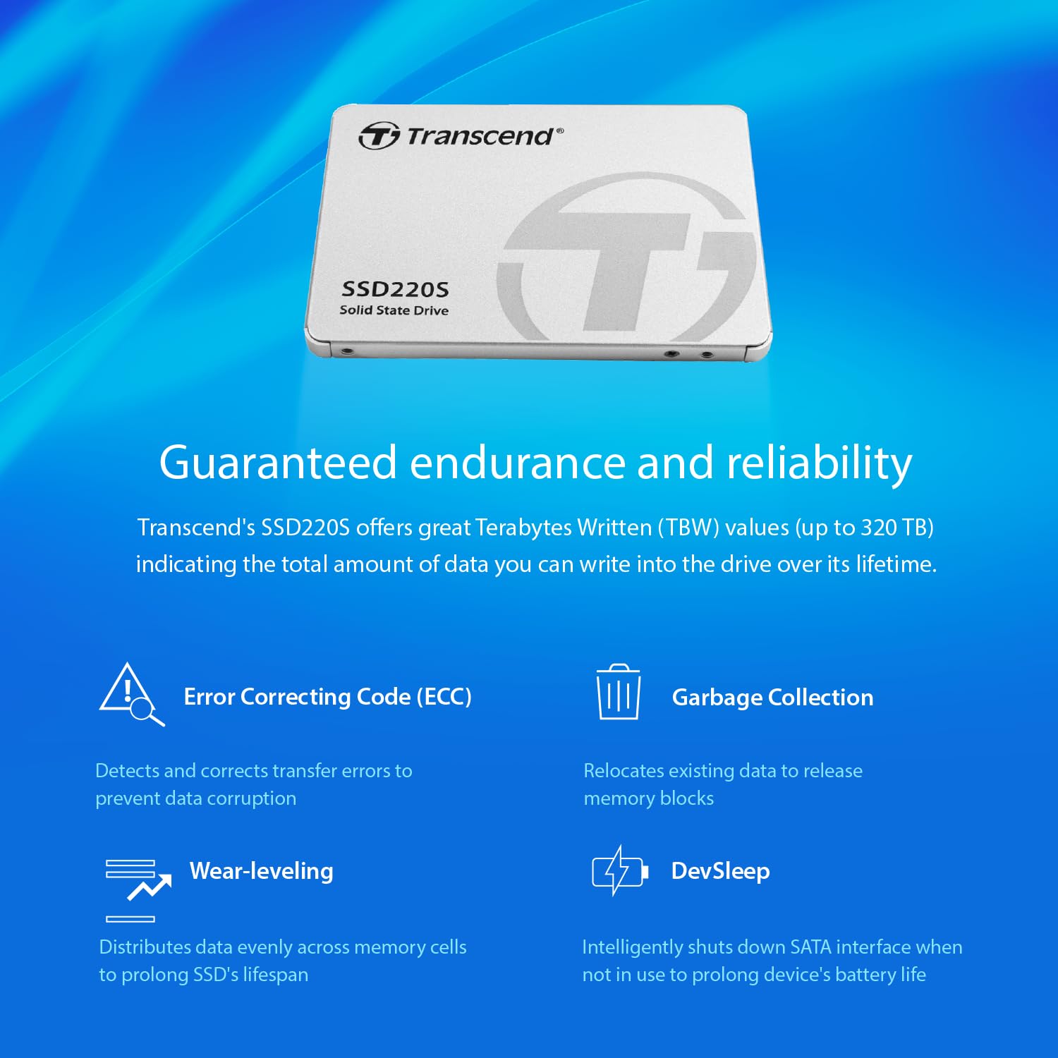 TRANSCEND 240Go SSD interne 2.5p - SATA III