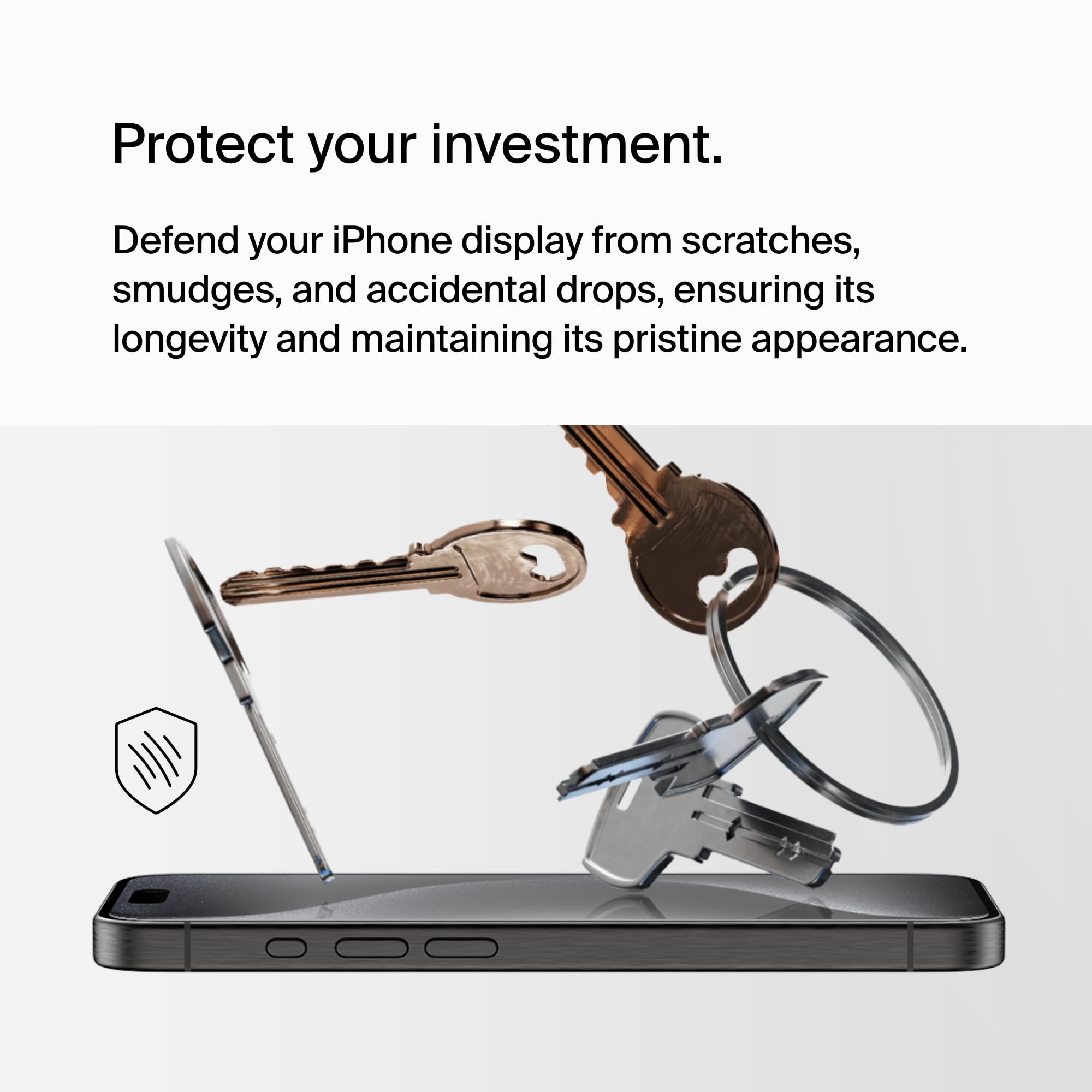 BELKIN ScreenForce Pro UltraGlass2 AM Screen Protection for iPhone 15 Pro