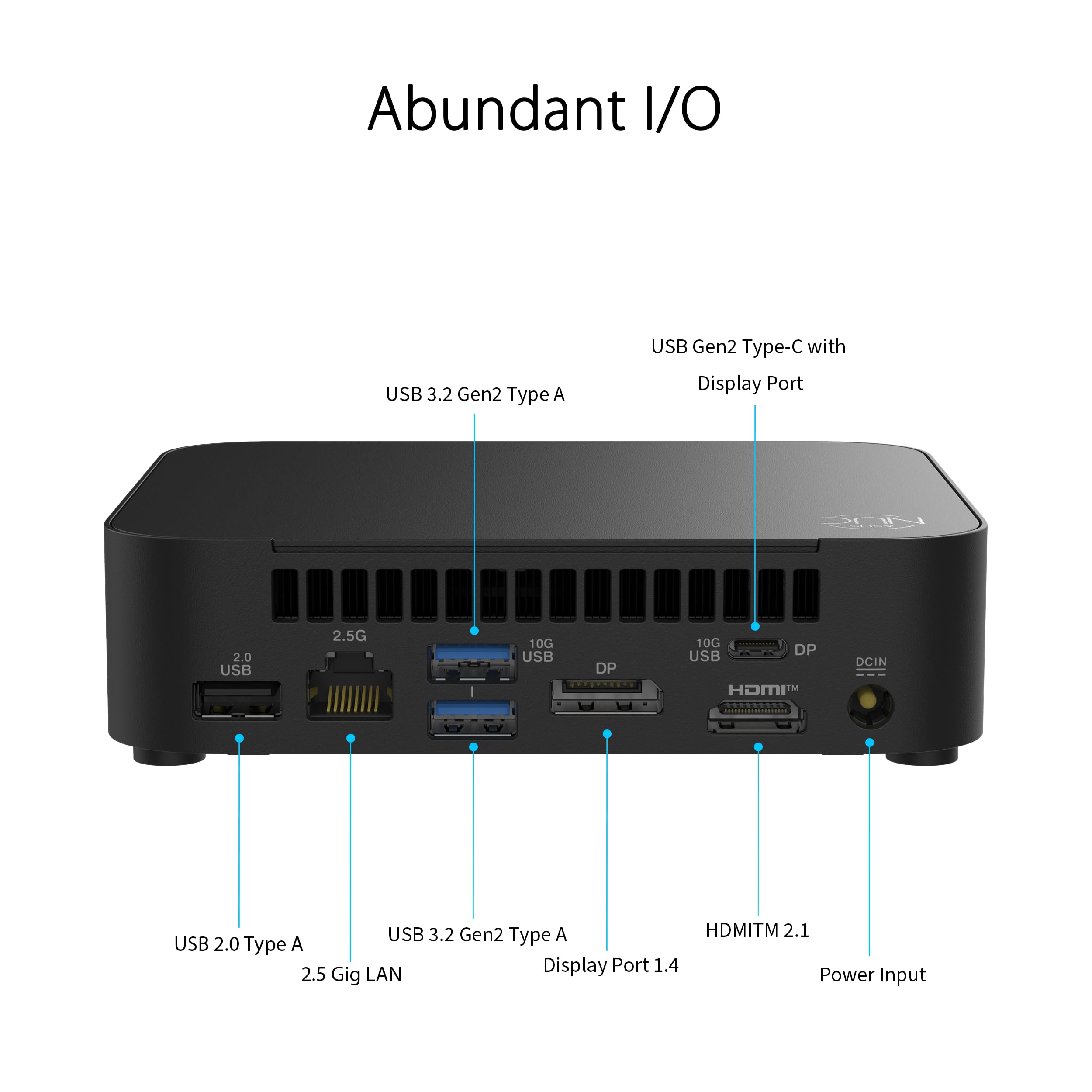 ASUS RNUC14MNK9700002 Barebone Essential Intel N97 Kit L6 EU cord