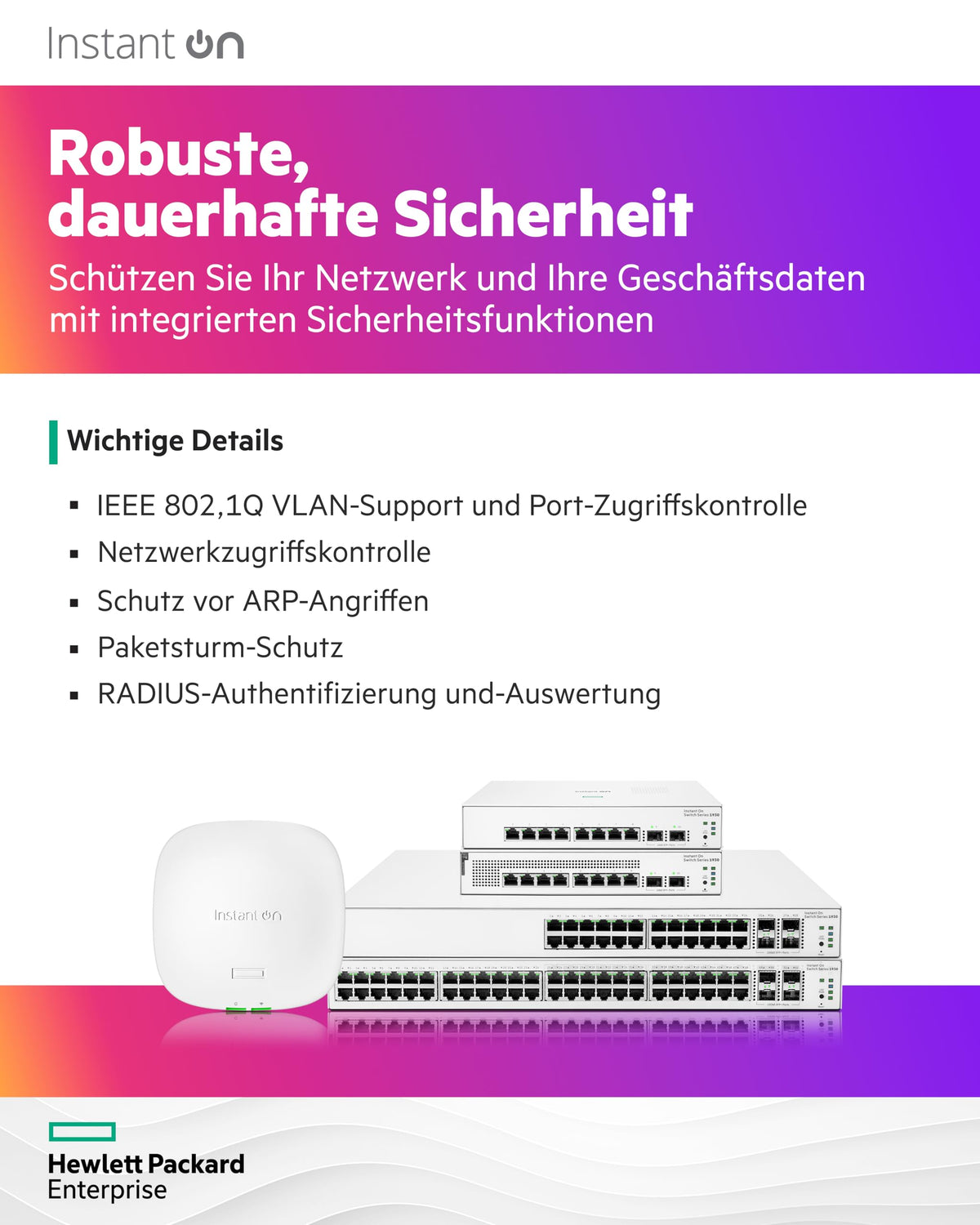 HPE Networking Instant On 1930 24G Class4 PoE 4SFP/SFP+ 370W Switch Commutateur C3 Géré 24 x 10/100/1000 PoE