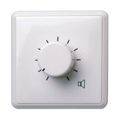 Biamp 100 volt, 20 Watts  Euro Volume Contol, white