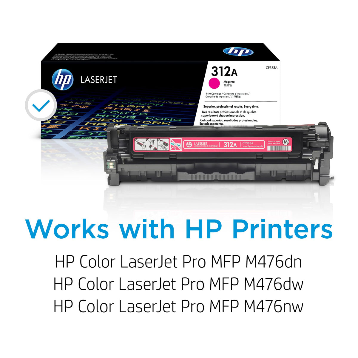 HP 312A original CYM Toner cartridge CF440AM multipack