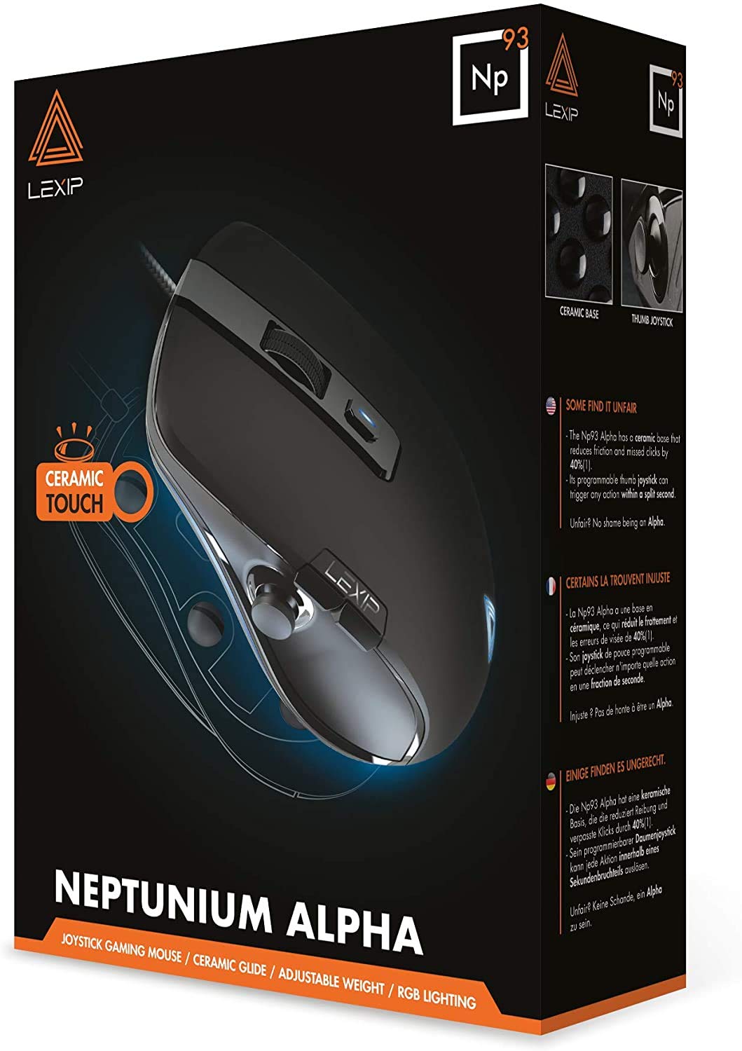 LEXIP - SOURIS FILAIRE NP93 NEPTUNIUM ALPHA - EU PC
