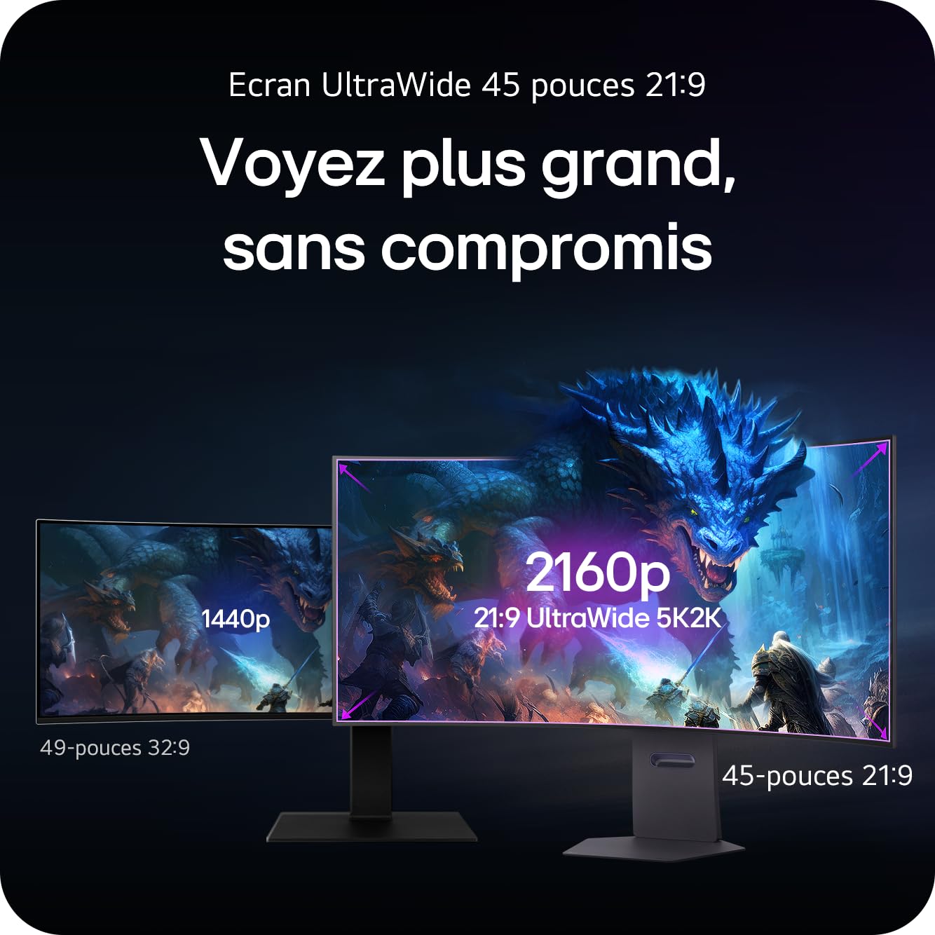 LG 45GX950A-B.AEU 45p 5K2K dual OLED 330Hz Gaming Monitor