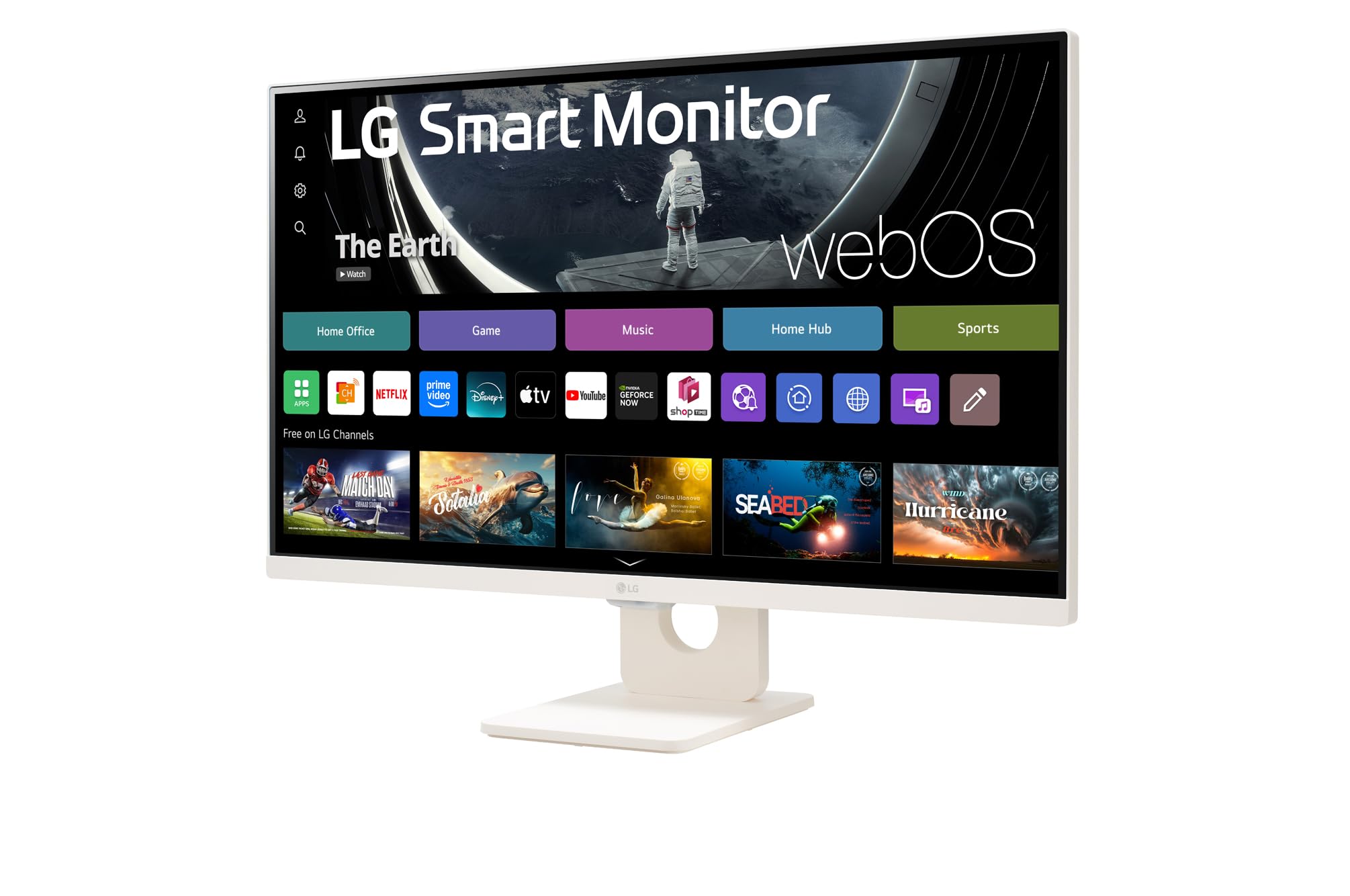 LG 27U511SA-W.AEU 27p Full HD IPS Smart Wireless Monitor with webOS