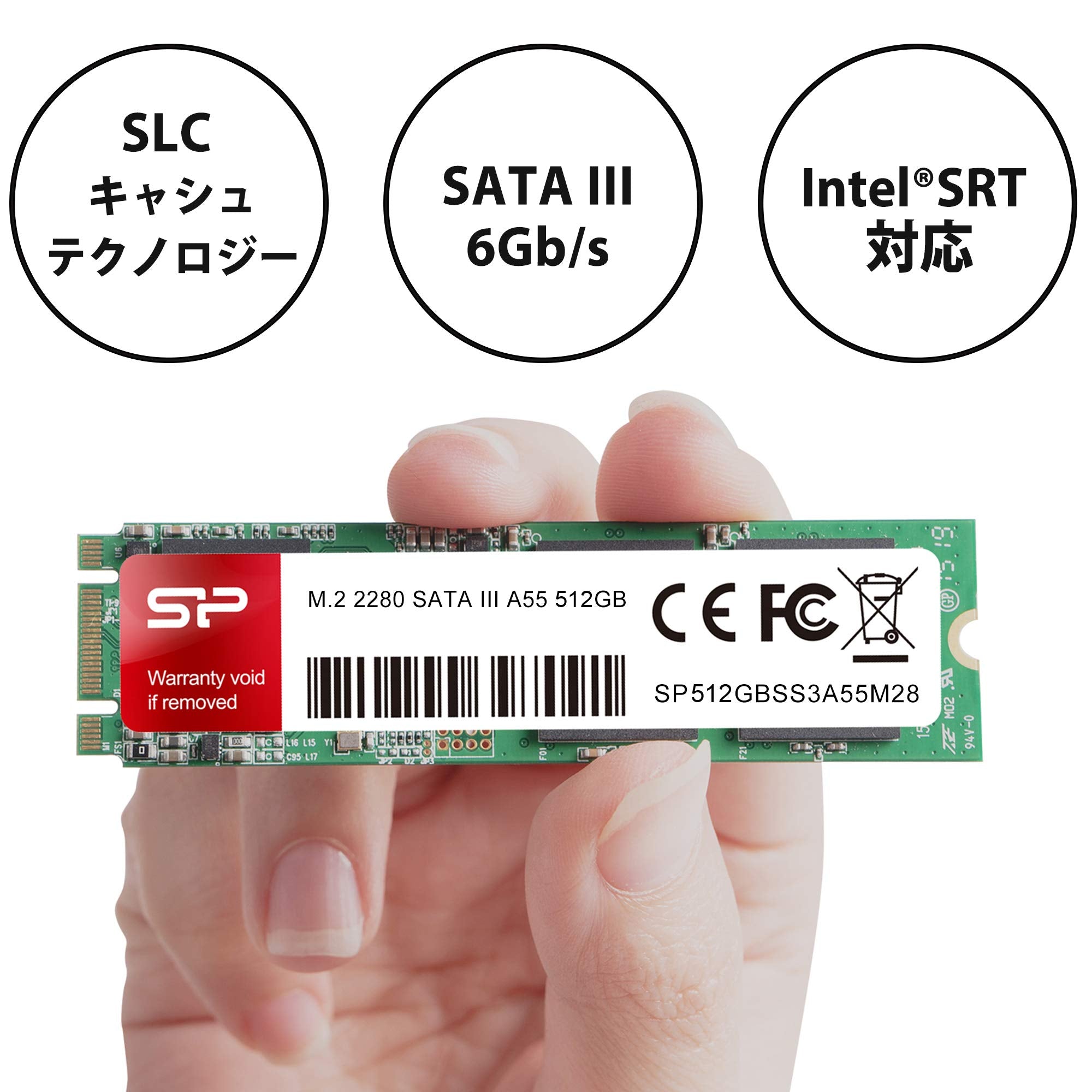 SILICON POWER SSD A55 128Go M.2 SATA 550/420 Mo/s