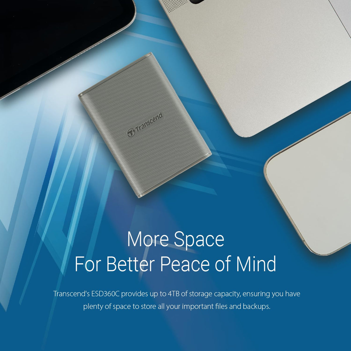 TRANSCEND ESD360C 1To External SSD USB 20Gbps Type C