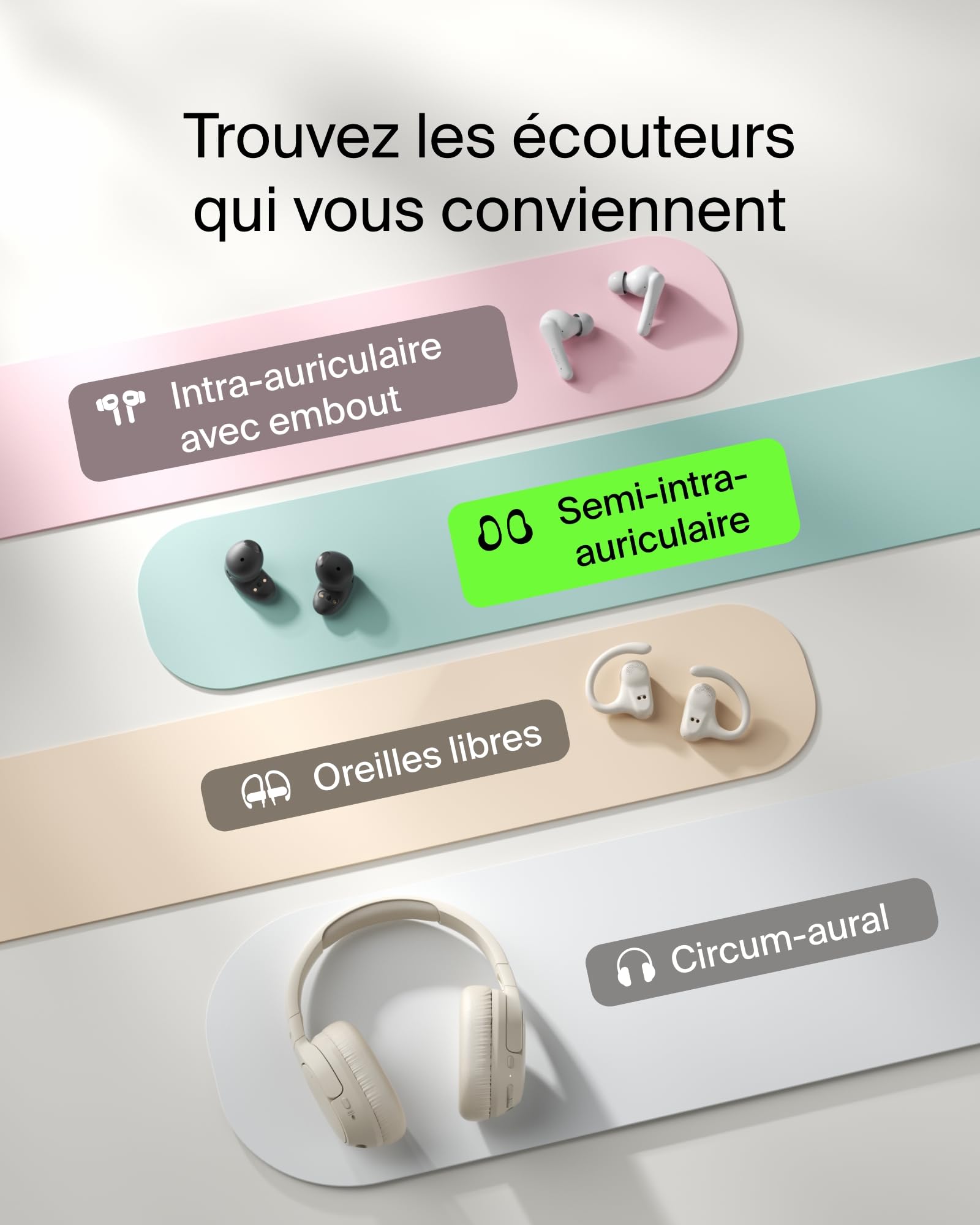 BELKIN SoundForm Anywhere True Wireless Earbuds Black
